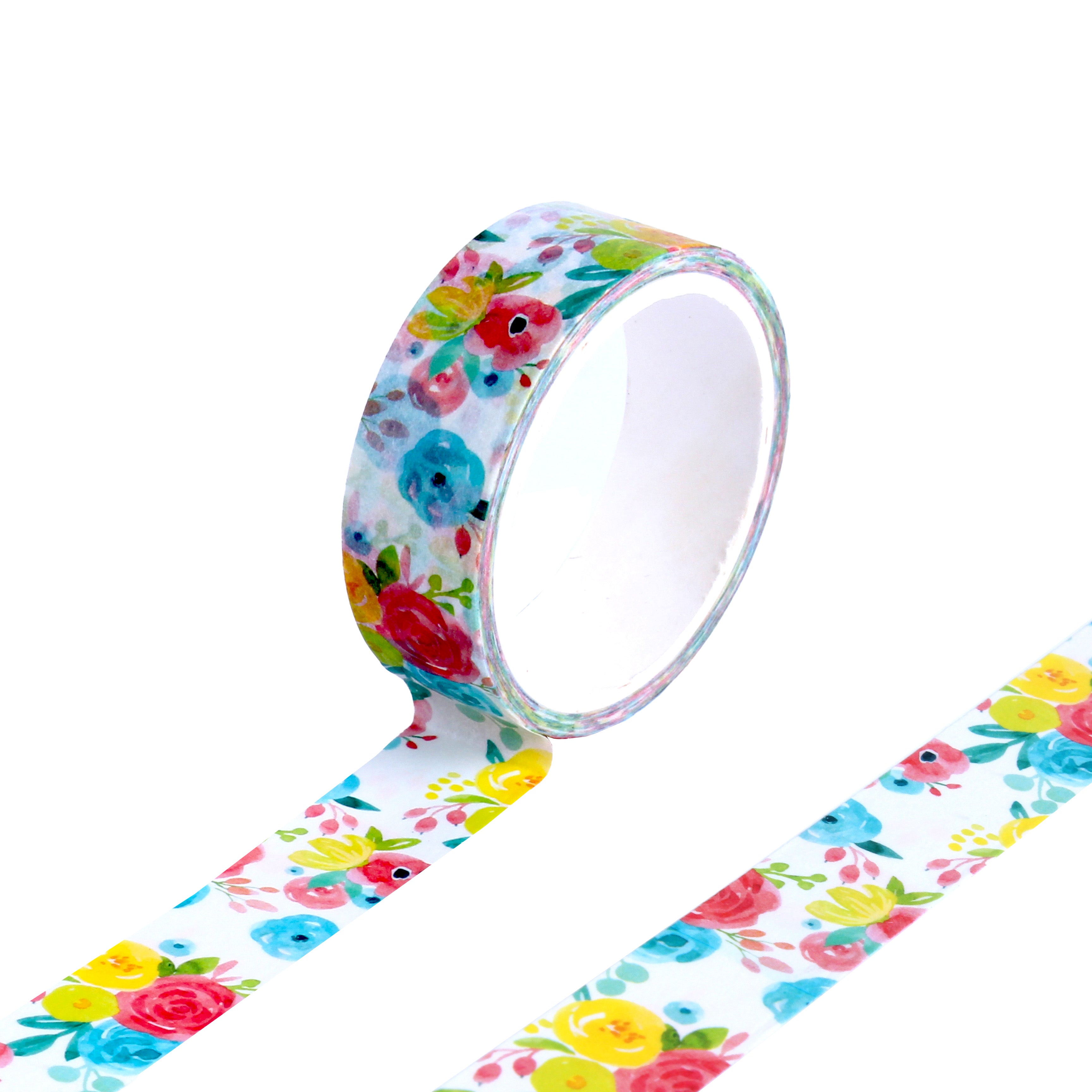 Washi Tape Summer Blossom 15mmx5Mtr 1Roll