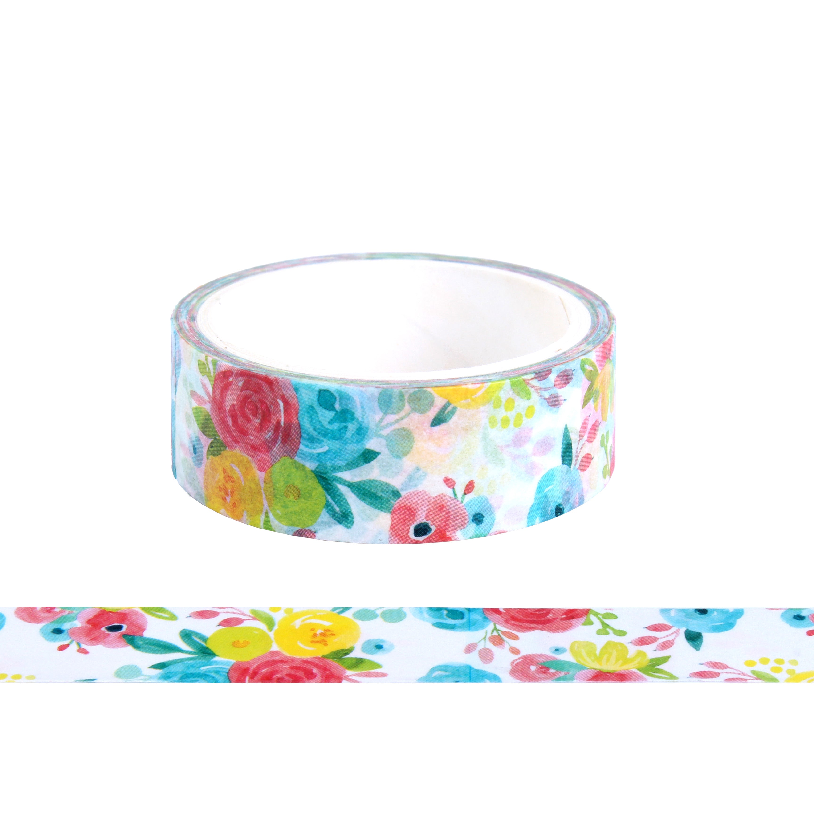 Washi Tape Summer Blossom 15mmx5Mtr 1Roll