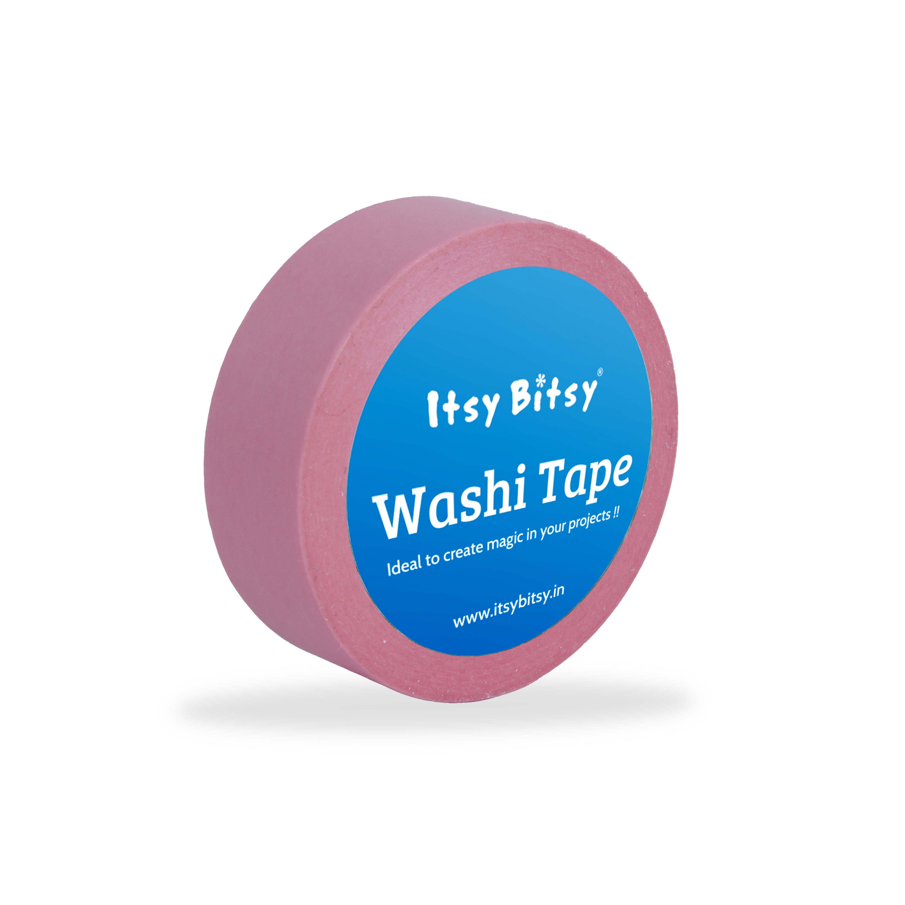 Washi Tape Solid Pretty Pink 15mmx10Mtr 1Roll