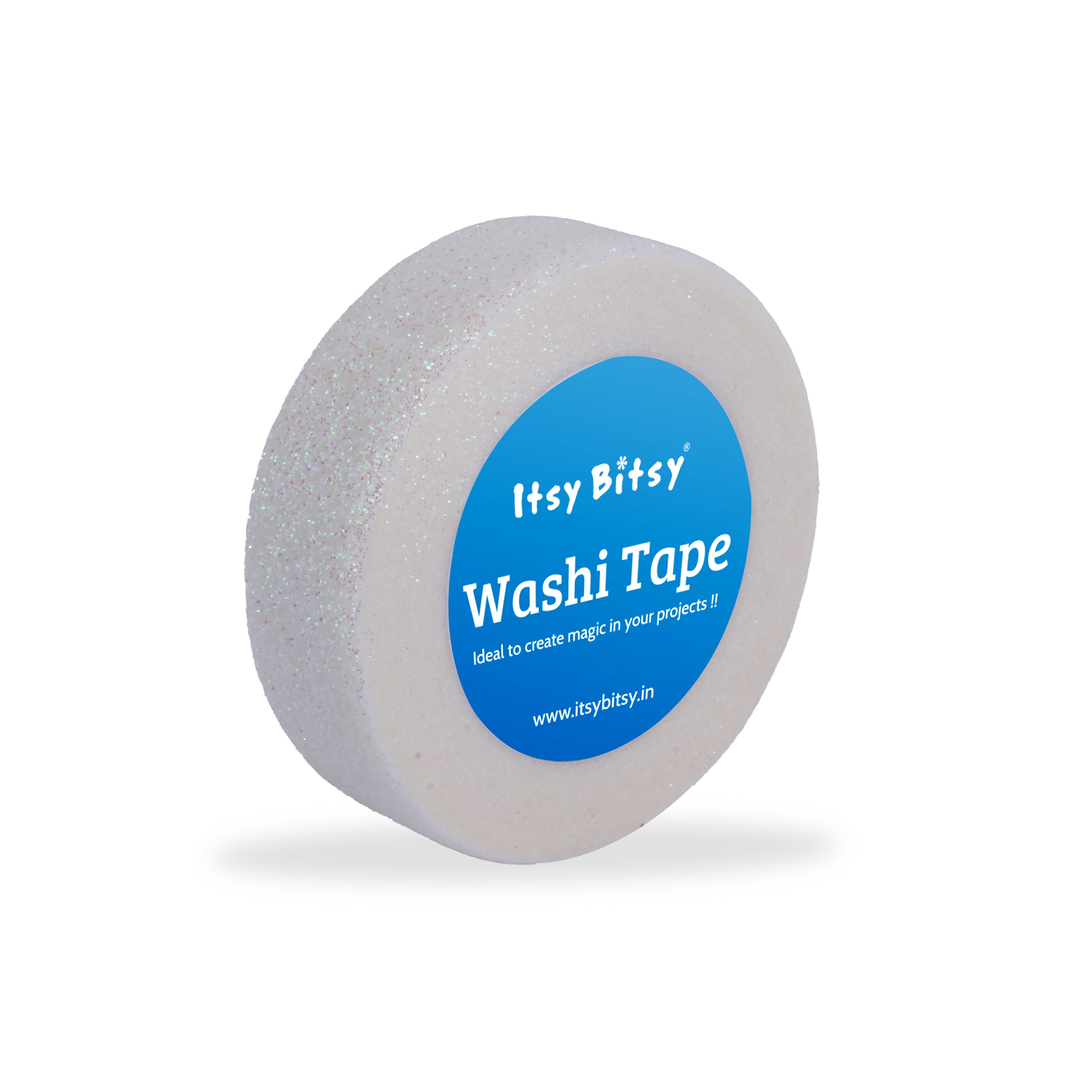 Washi Tape Glitter Snow 15mmx5Mtr 1Roll