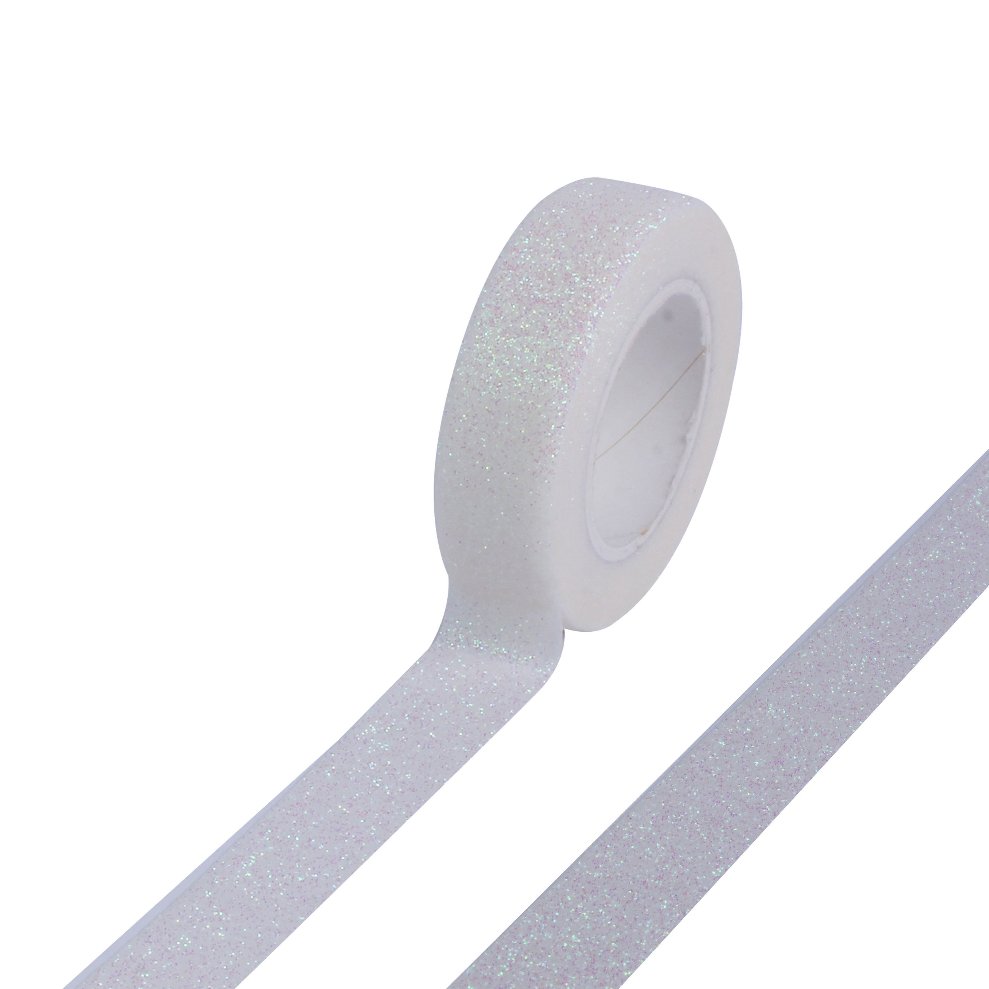 Washi Tape Glitter Snow 15mmx5Mtr 1Roll