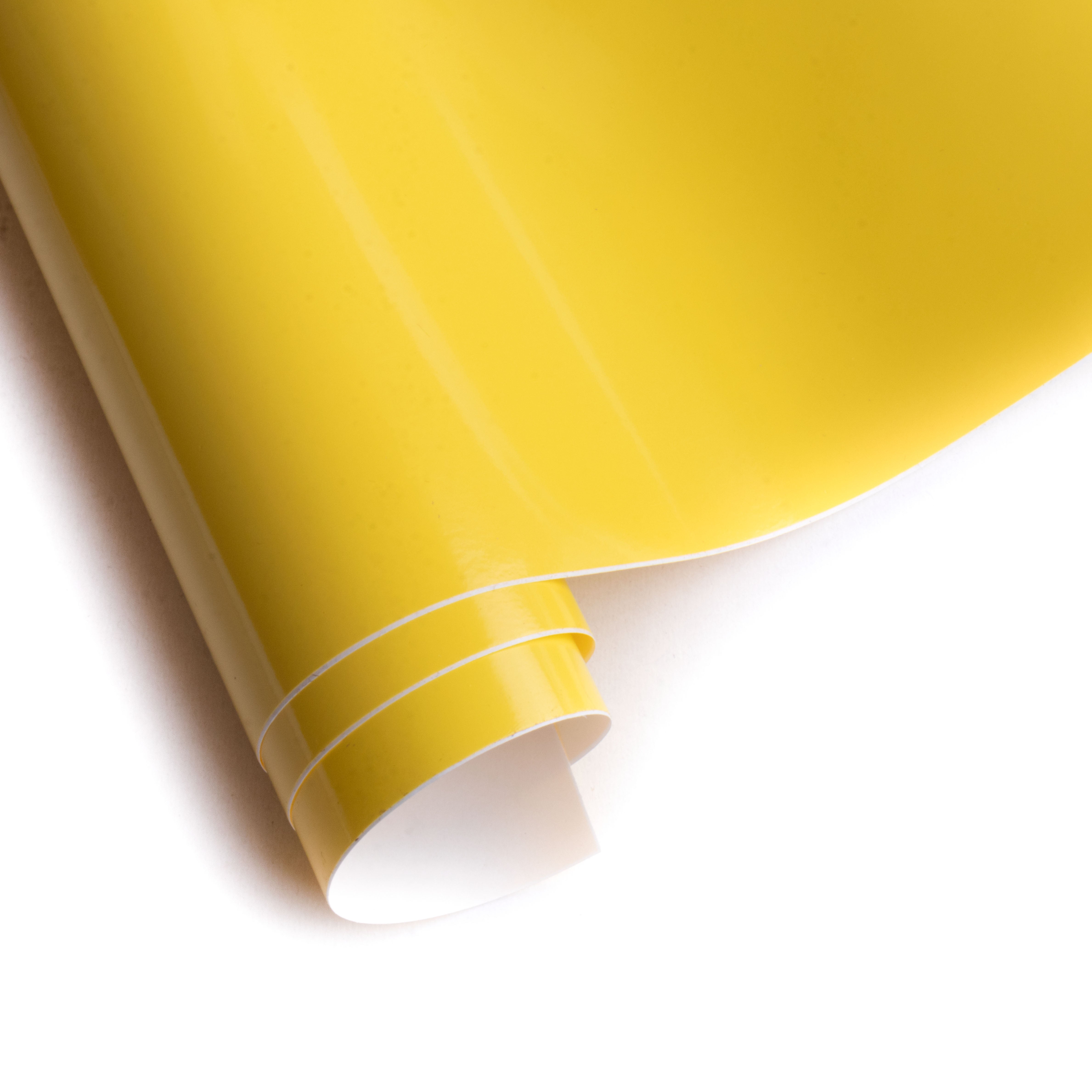 Vinyl Removable Glossy Yellow 12Inch X 2ft 1Roll