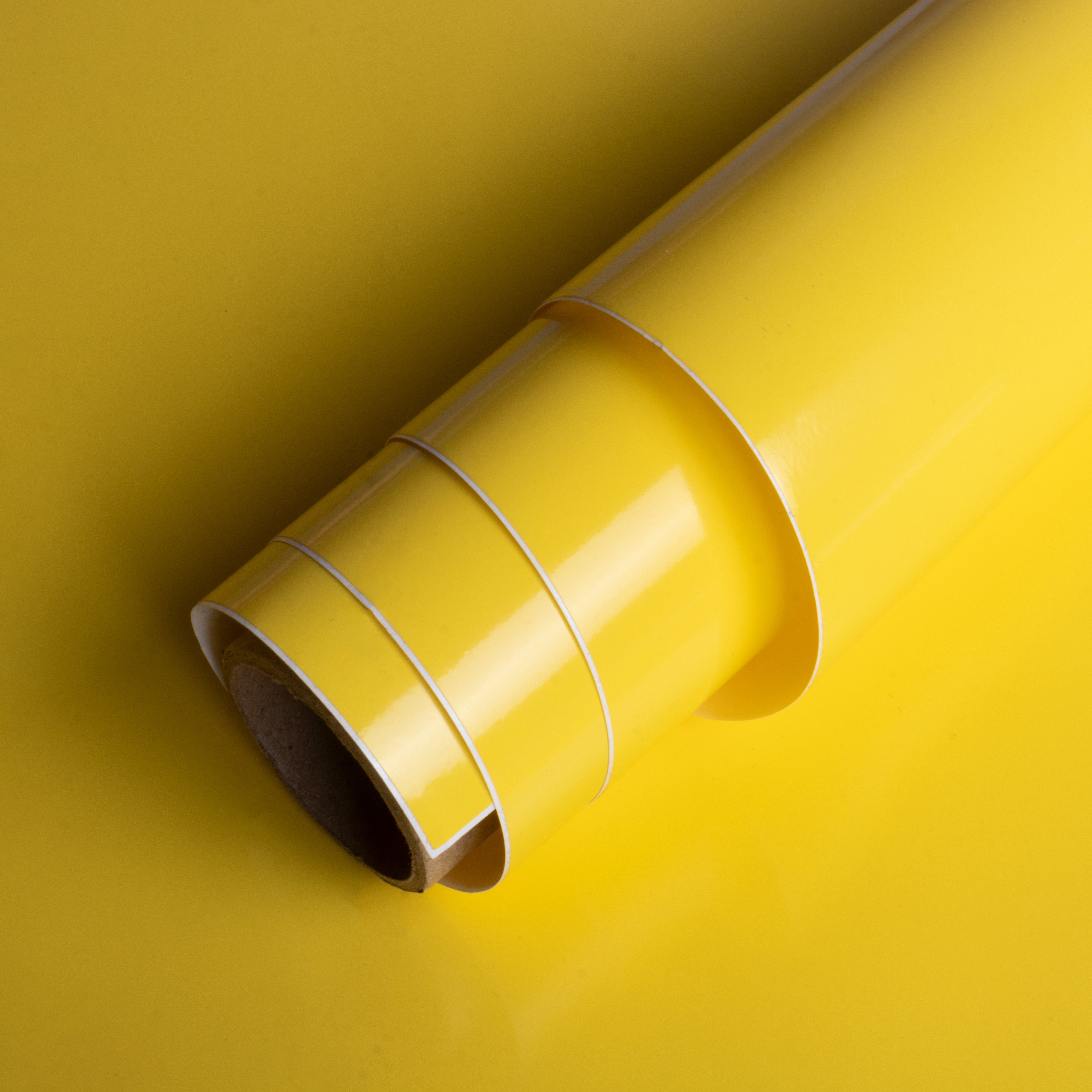 Vinyl Removable Glossy Yellow 12Inch X 2ft 1Roll