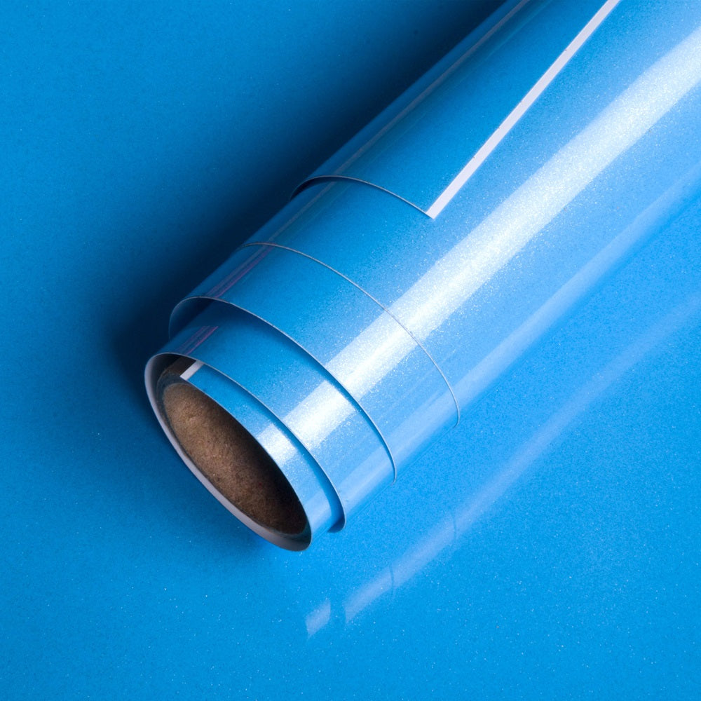 Colour Changing Adhesive Vinyl - Cold, Sky Blue To Purple, Removable, 12Inch X 2ft, 1 Roll