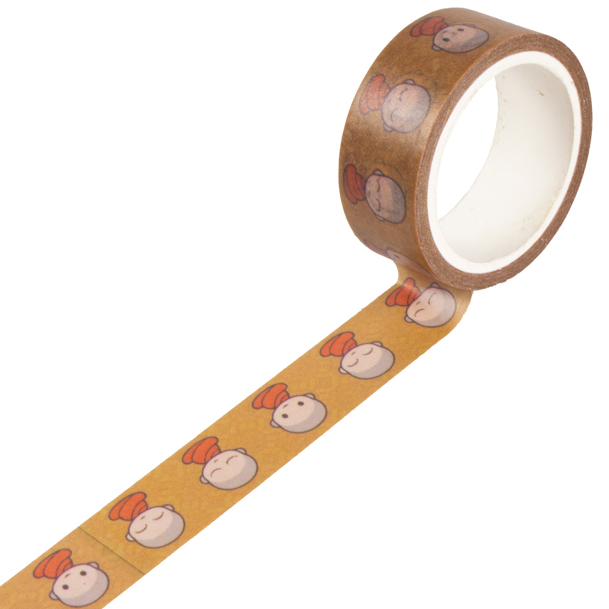 Washi Tape |Meditating Monks | 15mmx10mtr | 1pc