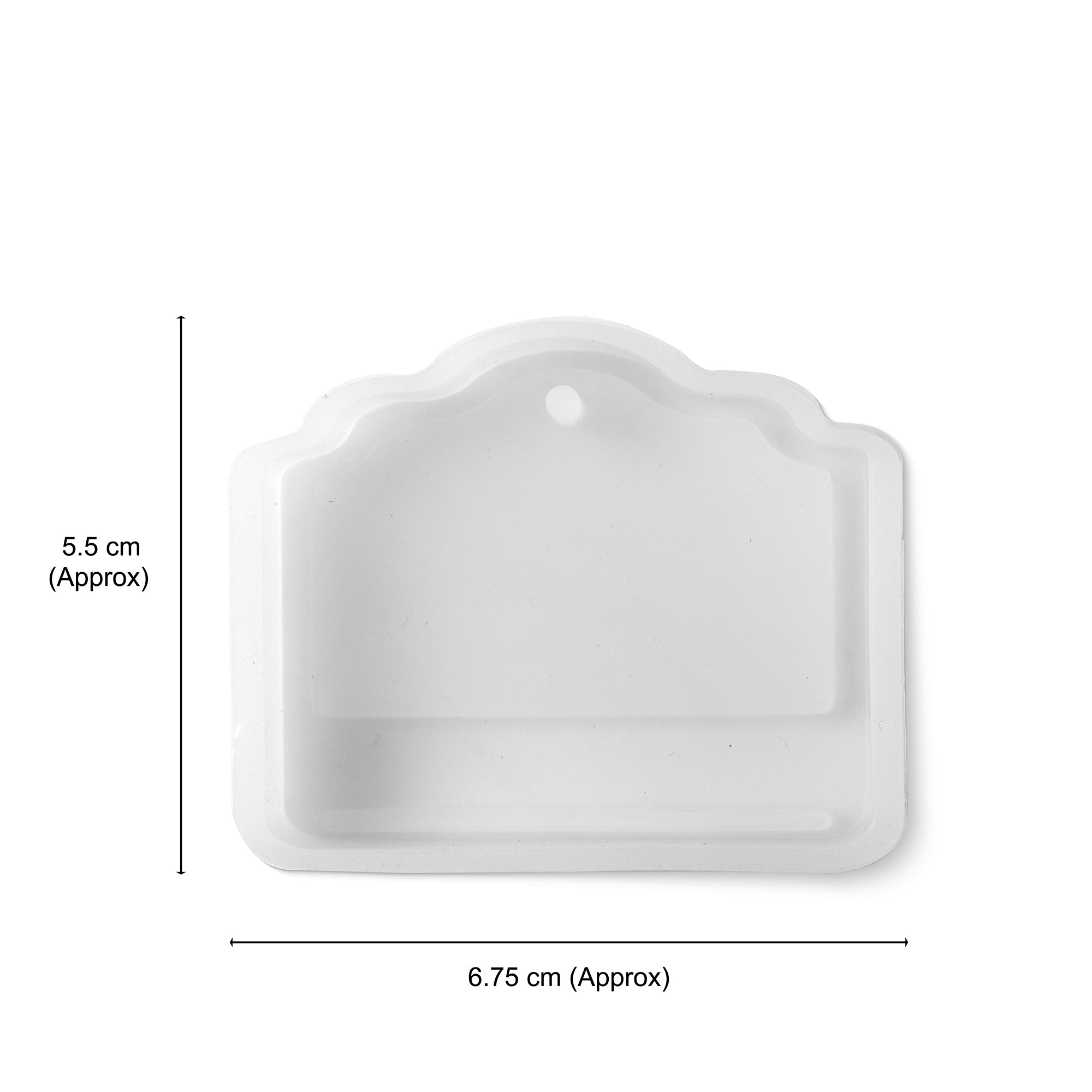 Silicone Mould For Hanging Ornament Scalloped Tag 1pc