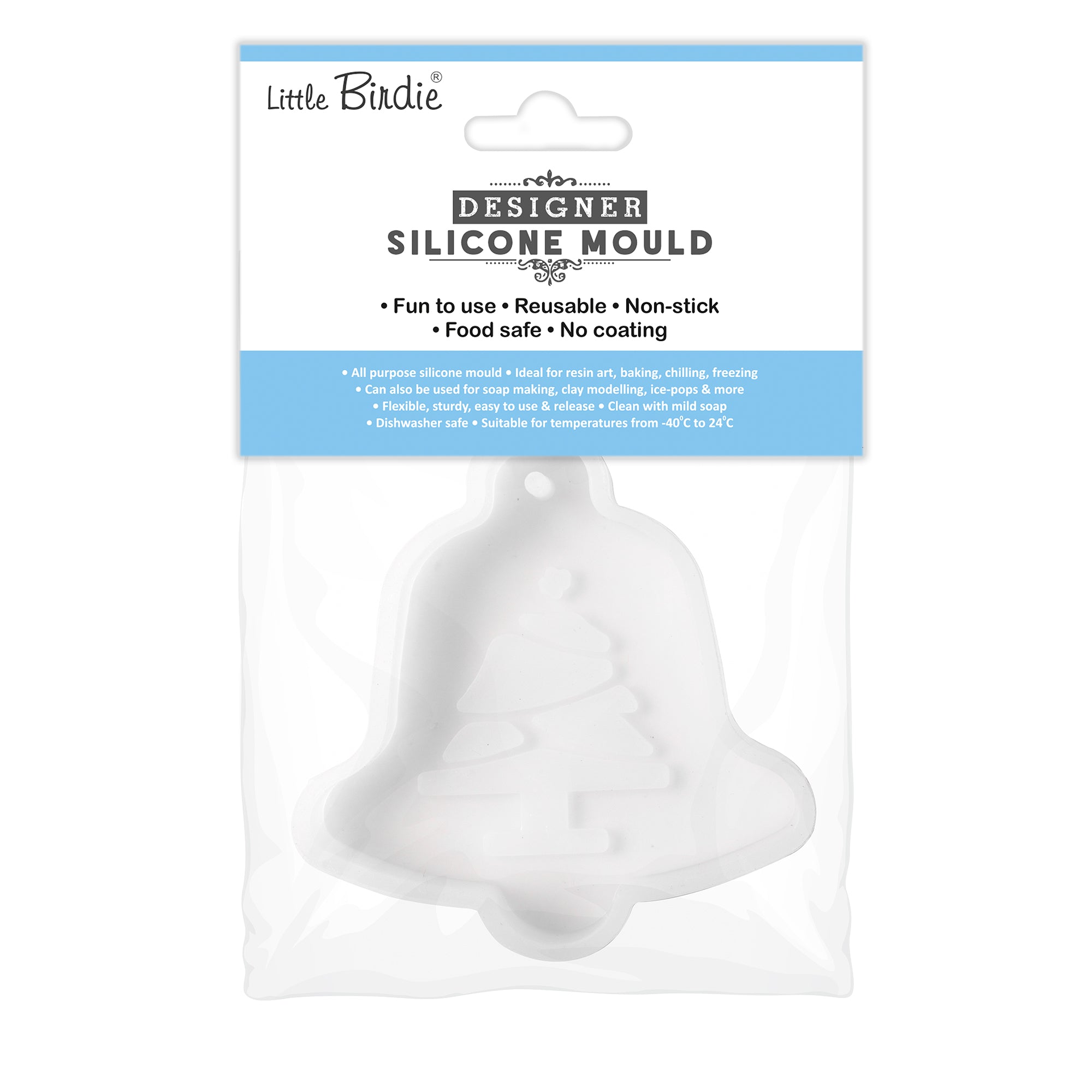 Silicone Mould For Hanging Ornament Tree Bell 1pc
