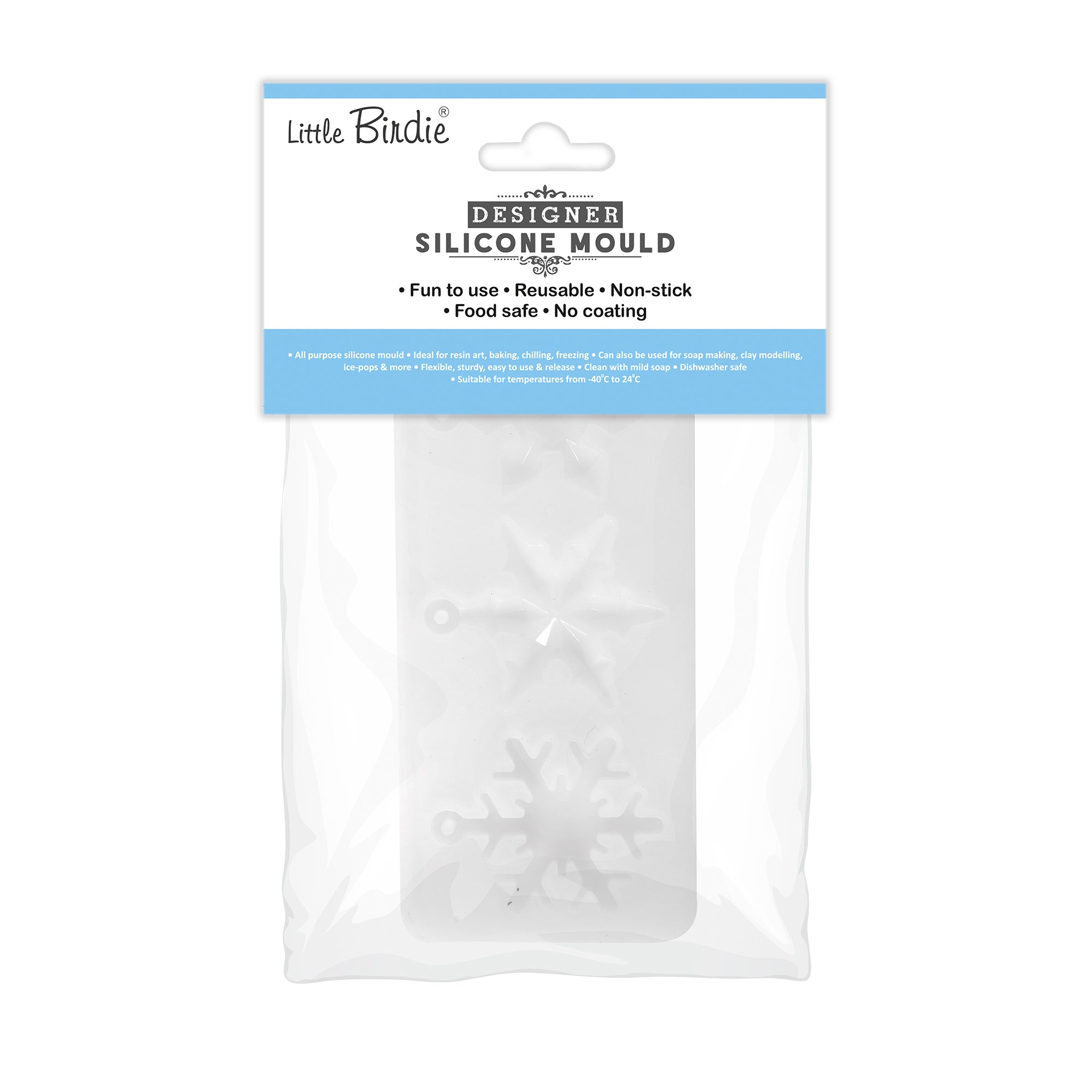 Silicone Mould For Snowflakes 1pc