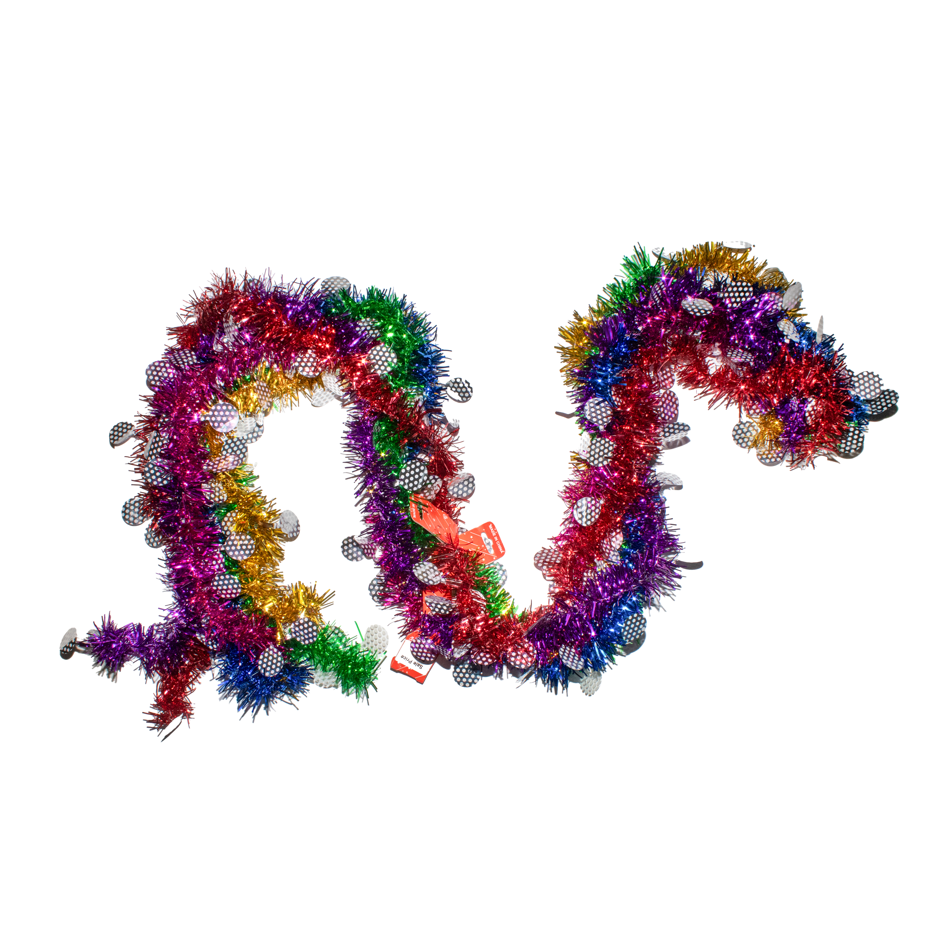 Itsy Bitsy Christmas Hanging Tinsel 2Mtr-  Assorted Colour