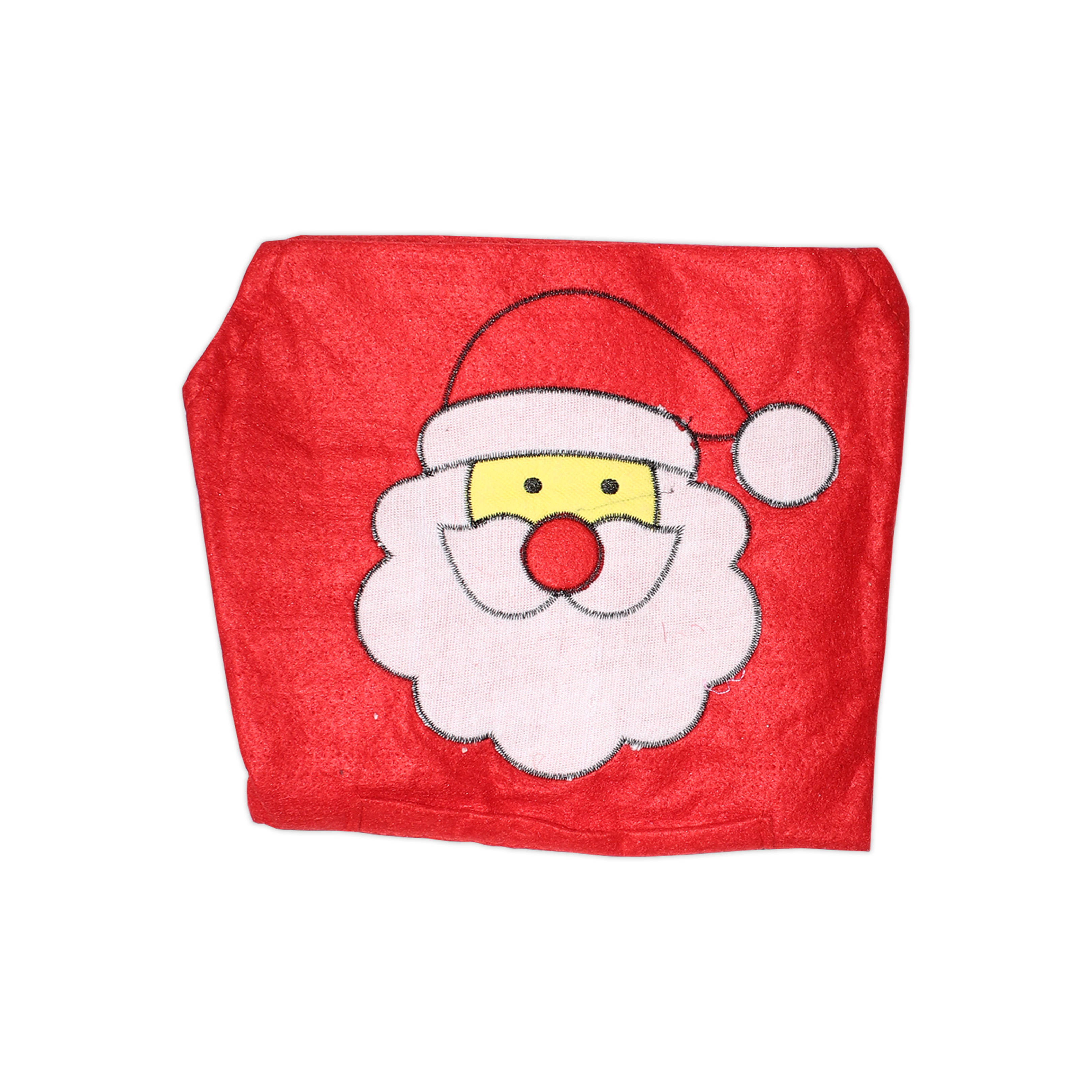 Christmas Cotton Apron W/Santa Red 15`` 1Pc