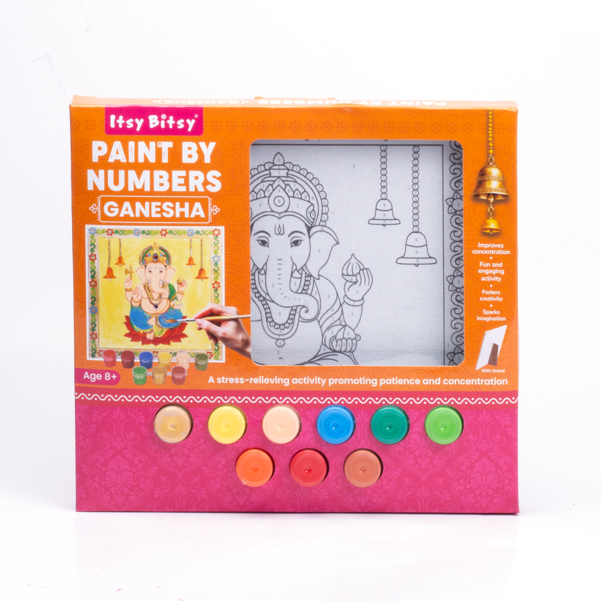 DIY Paint By Numbers Ganesha 8 X 8inch BOX