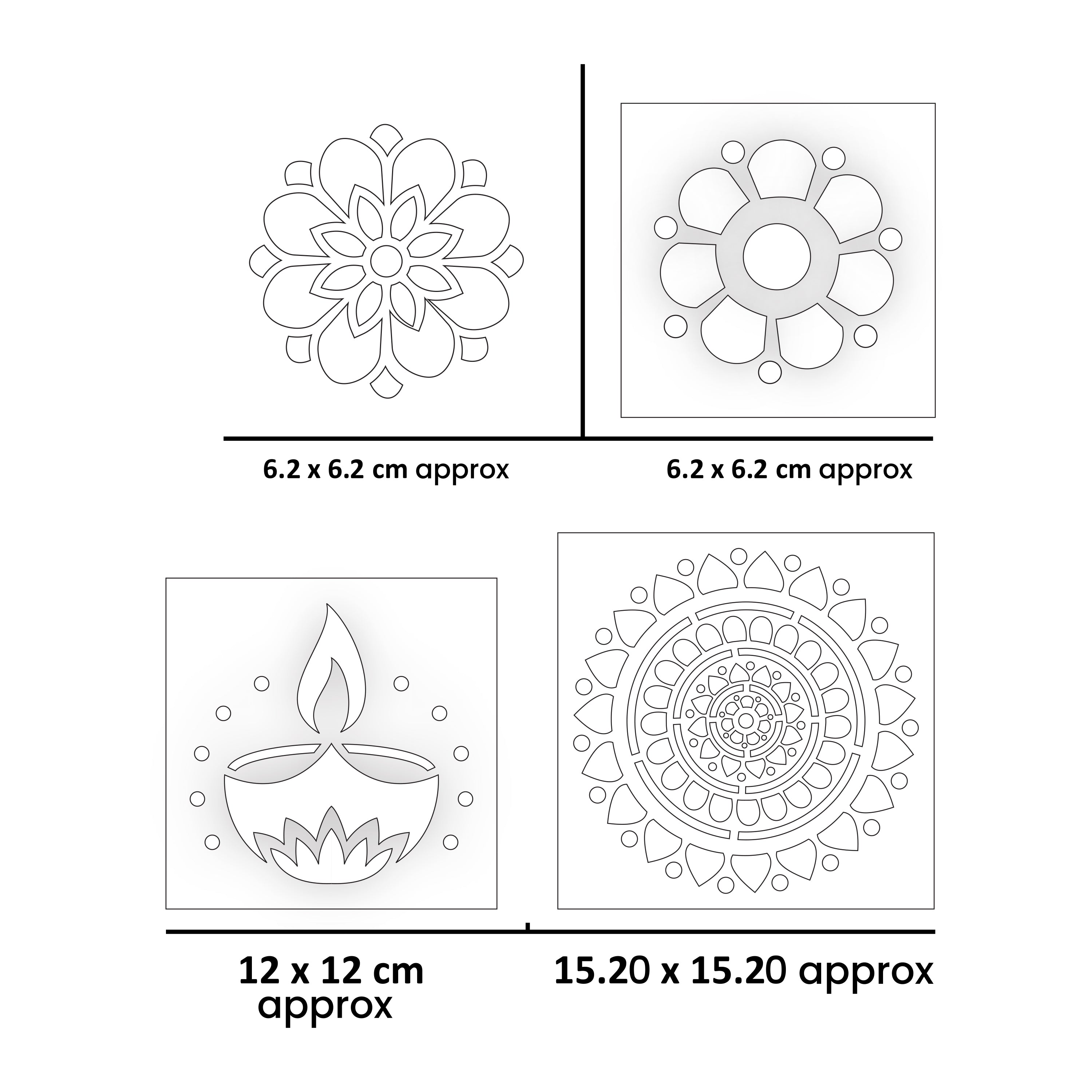 DIY Quick & Easy Rangoli Stencil Box