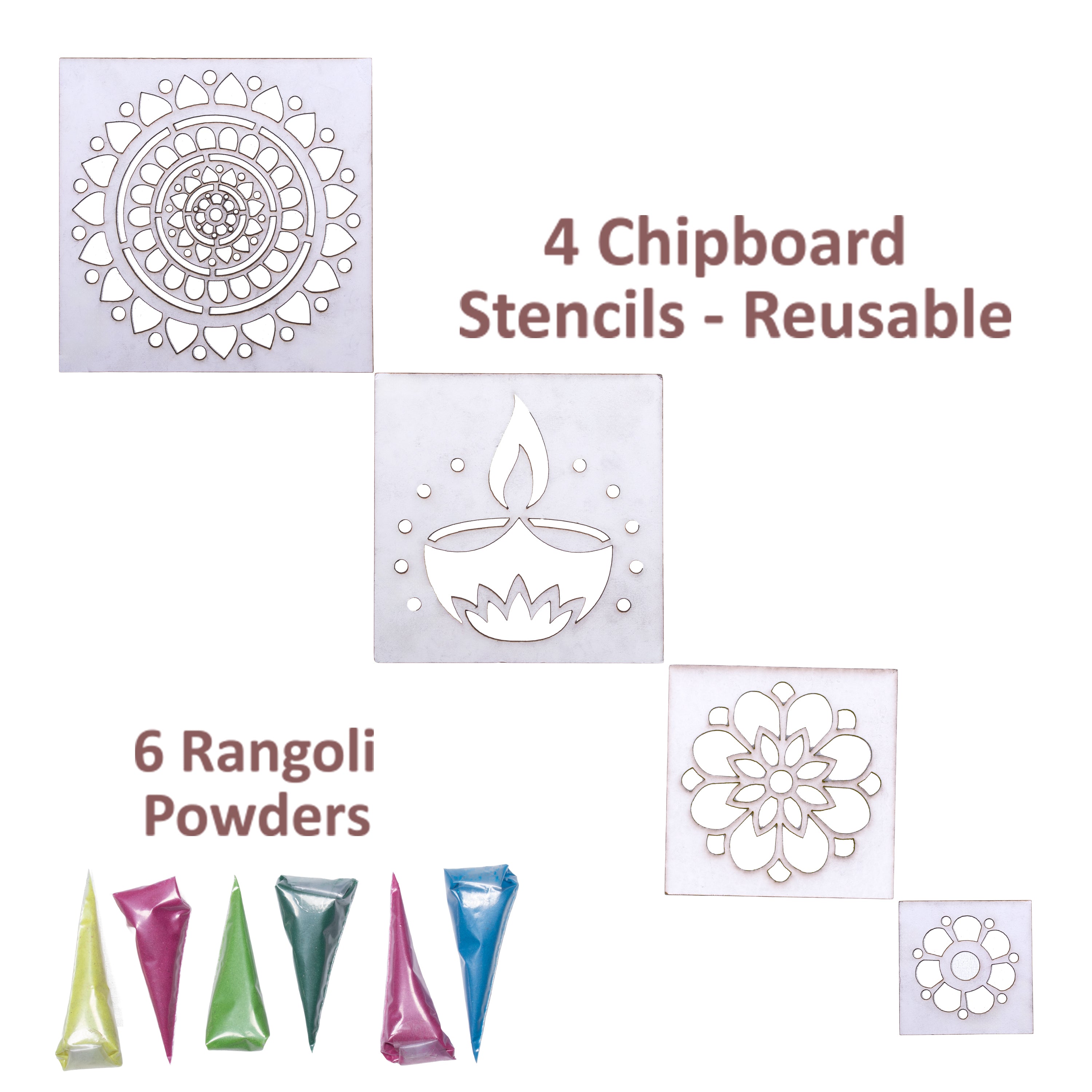 DIY Quick & Easy Rangoli Stencil Box