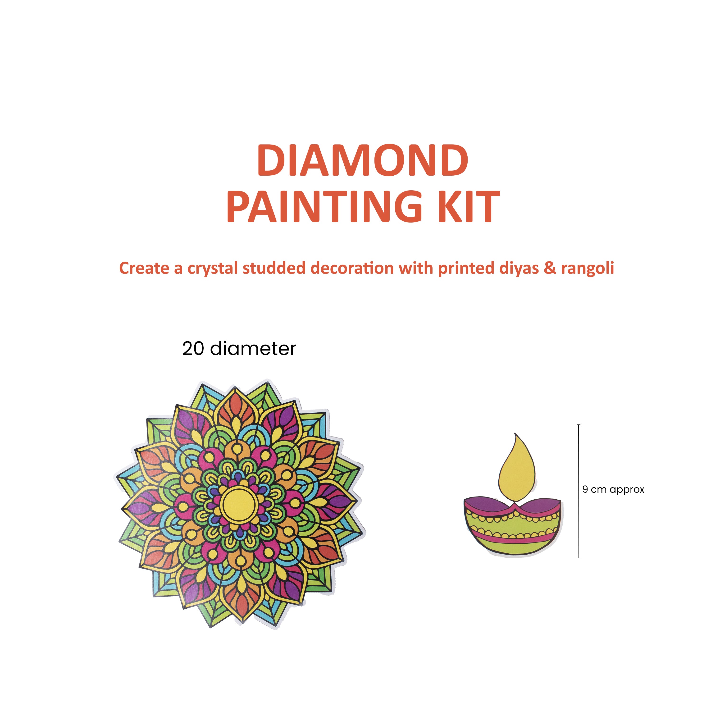 DIY Diamond Rangoli Kit Box