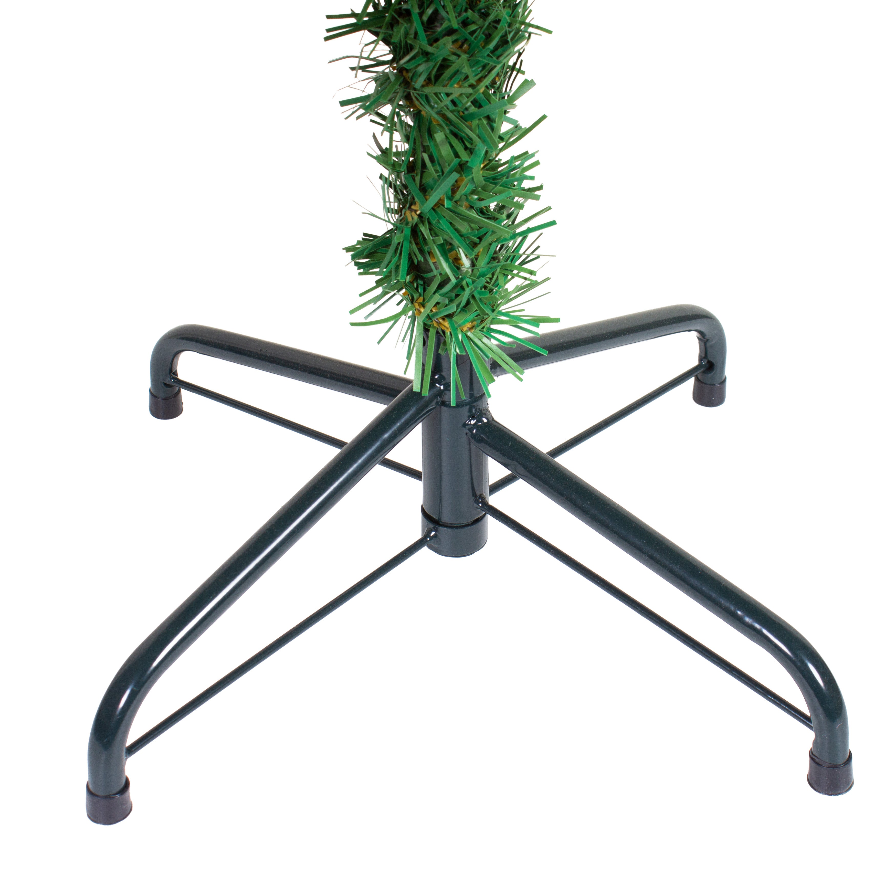 Frosted Christmas Tree with Metal Stand & Pine Cones 7 Ft (210cm) 1pc Box