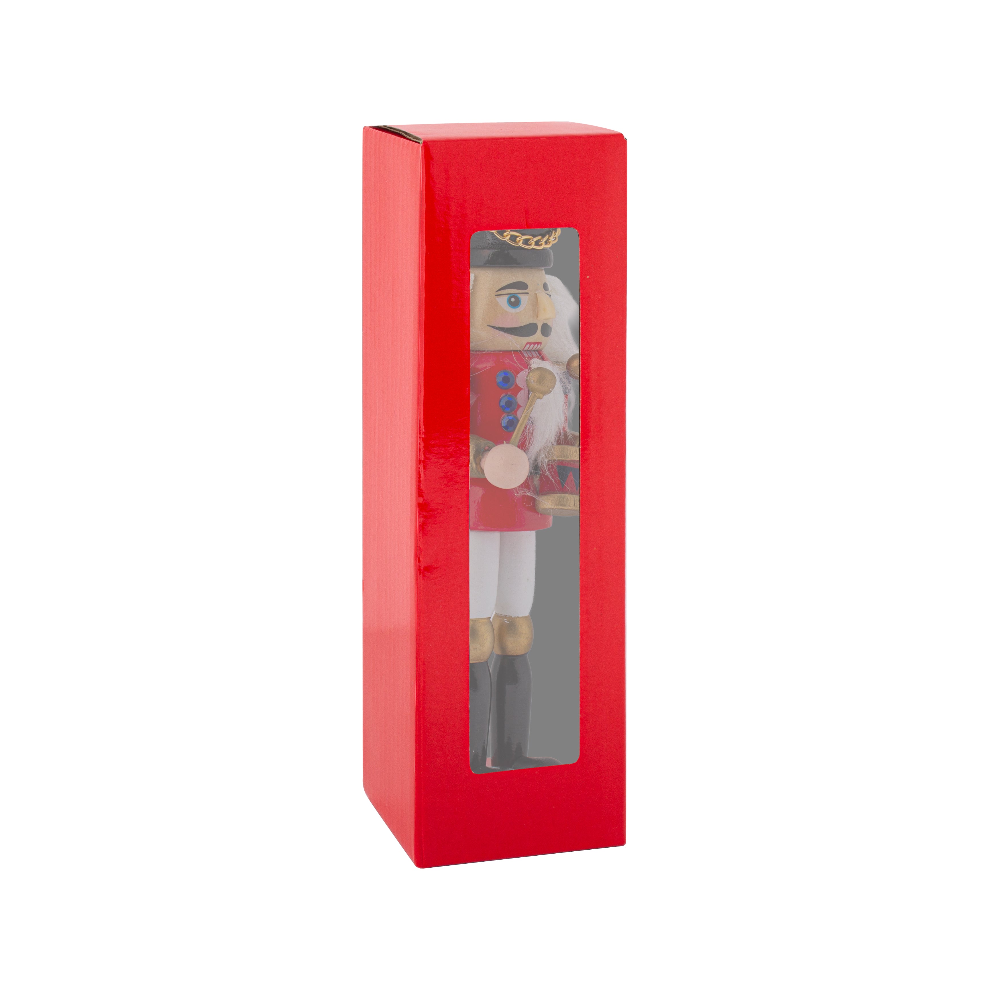 Nutcracker Drummer Red 7inch X 2inch 1pc Box