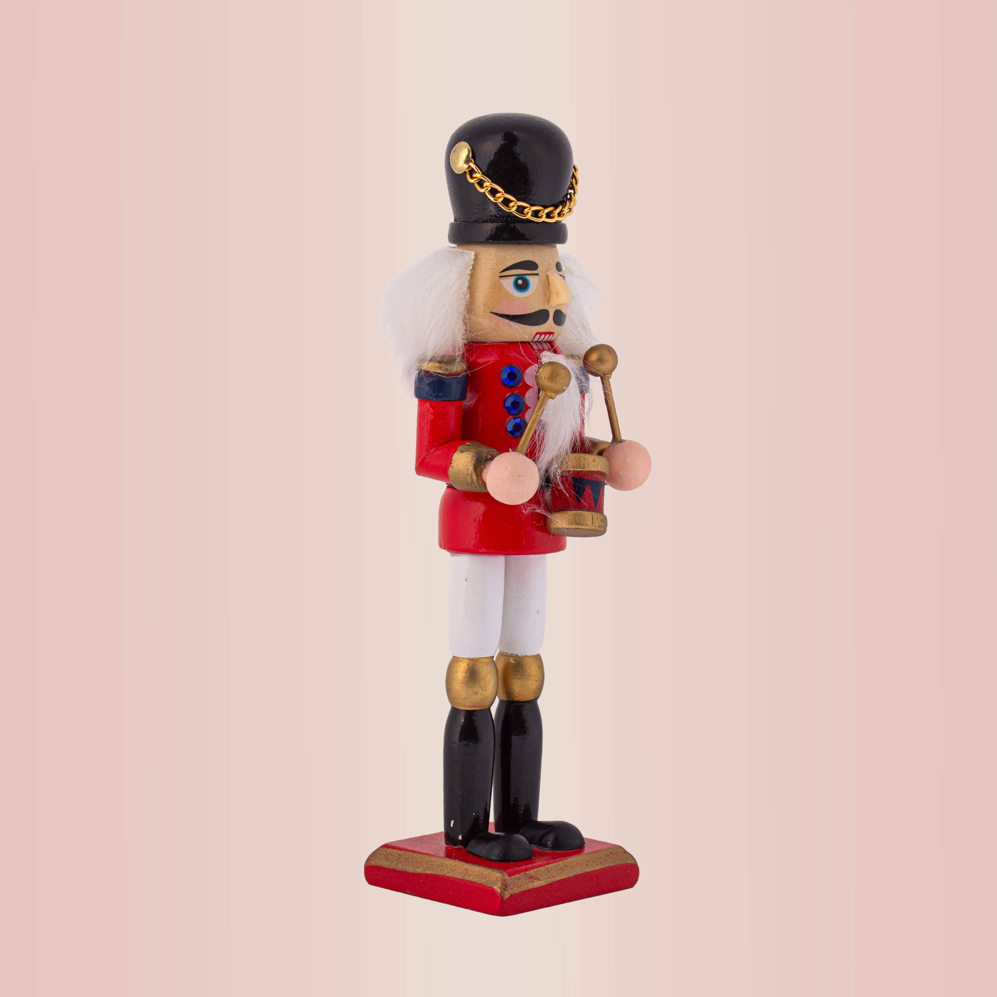 Nutcracker Drummer Red 7inch X 2inch 1pc Box