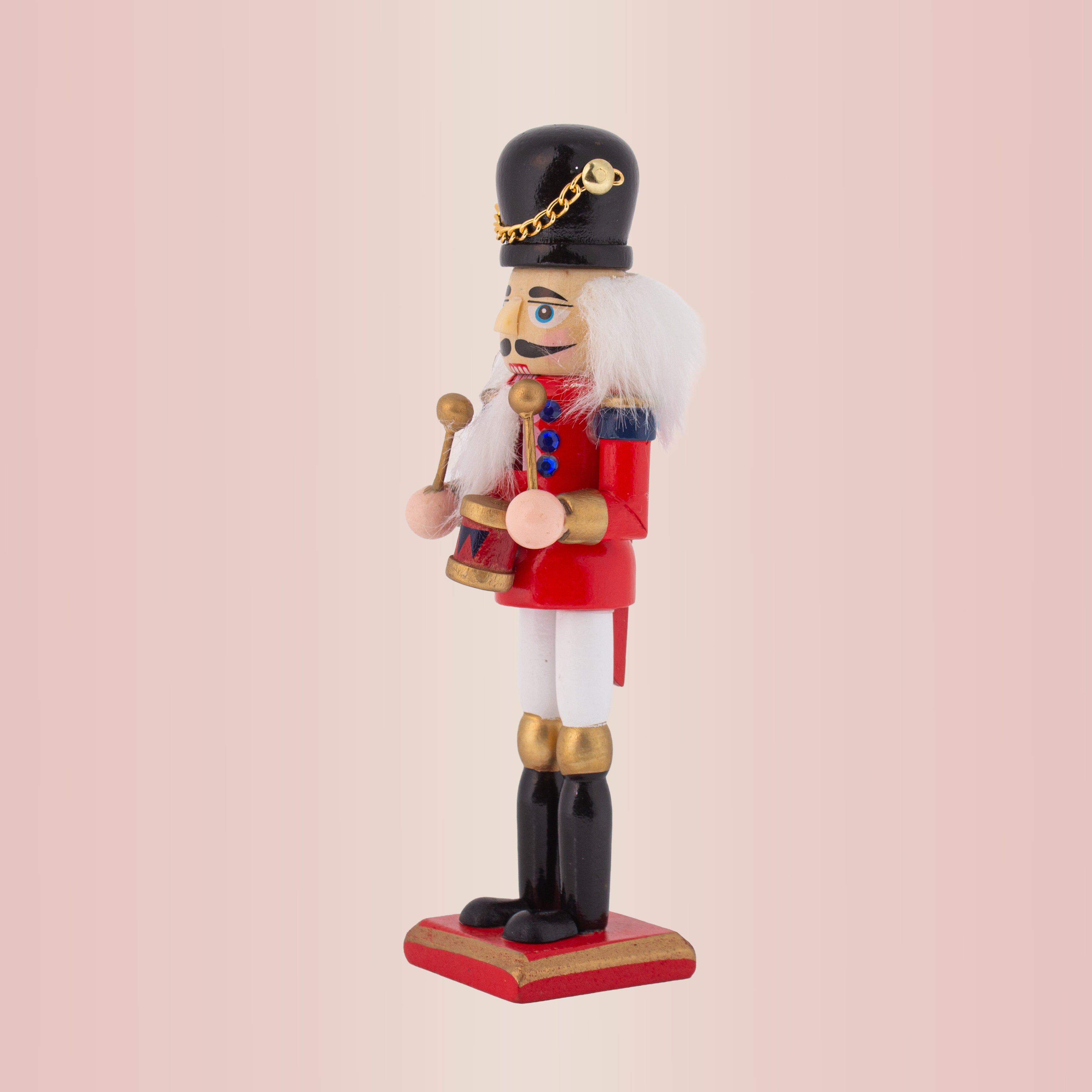 Nutcracker Drummer Red 7inch X 2inch 1pc Box