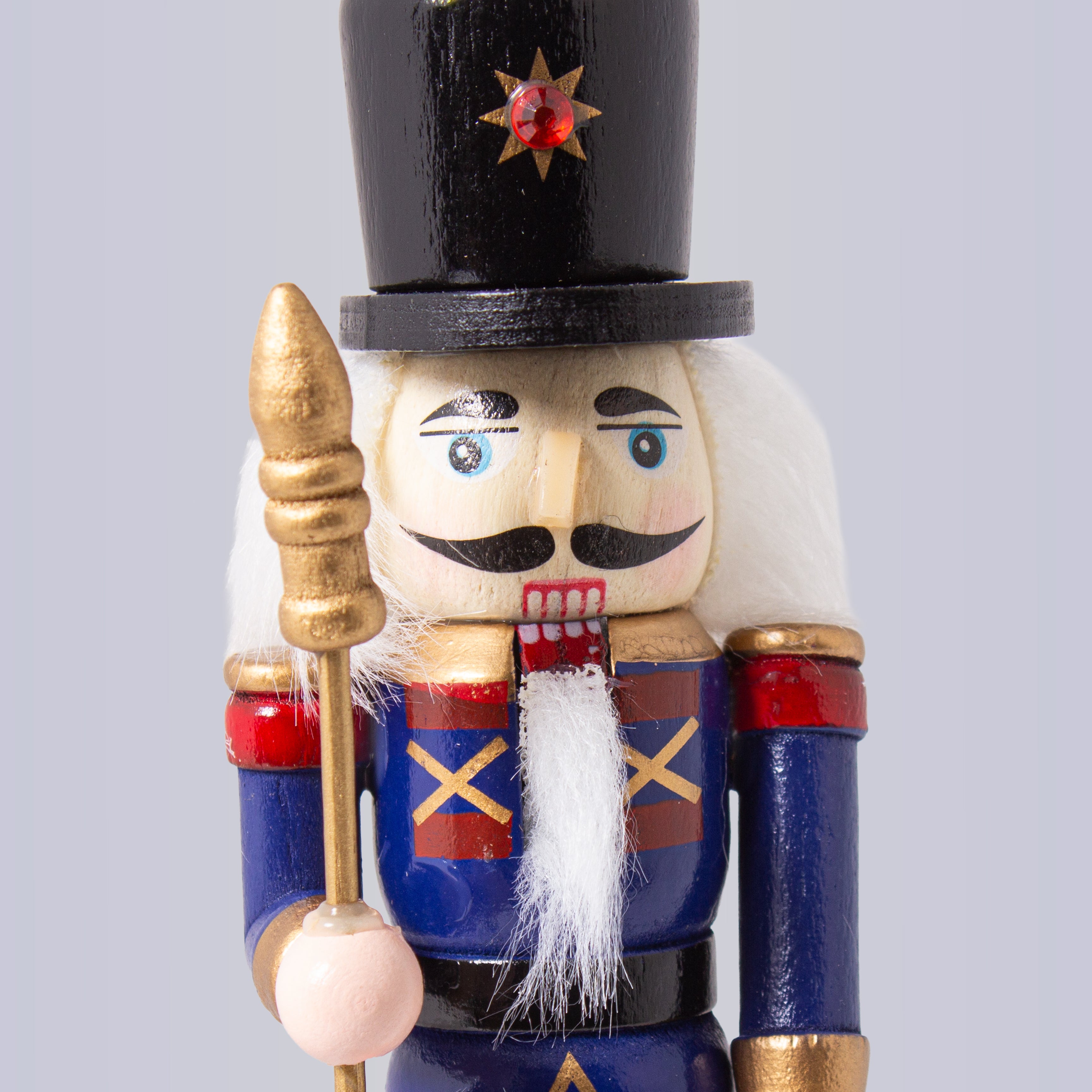 Nutcracker Figurine Blue 7inch X 2inch 1pc Box