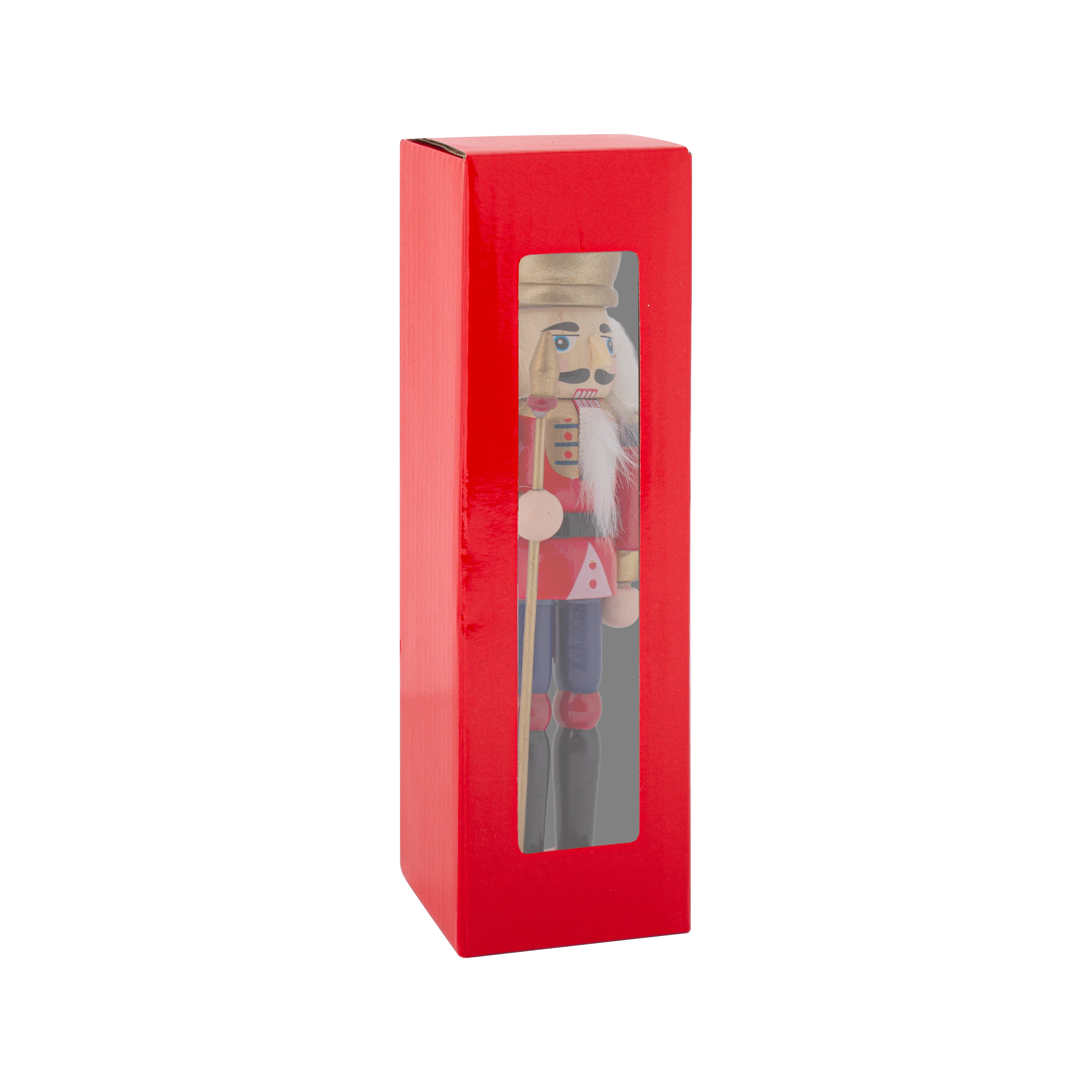 Nutcracker Figurine Red 7inch X 2inch 1pc Box