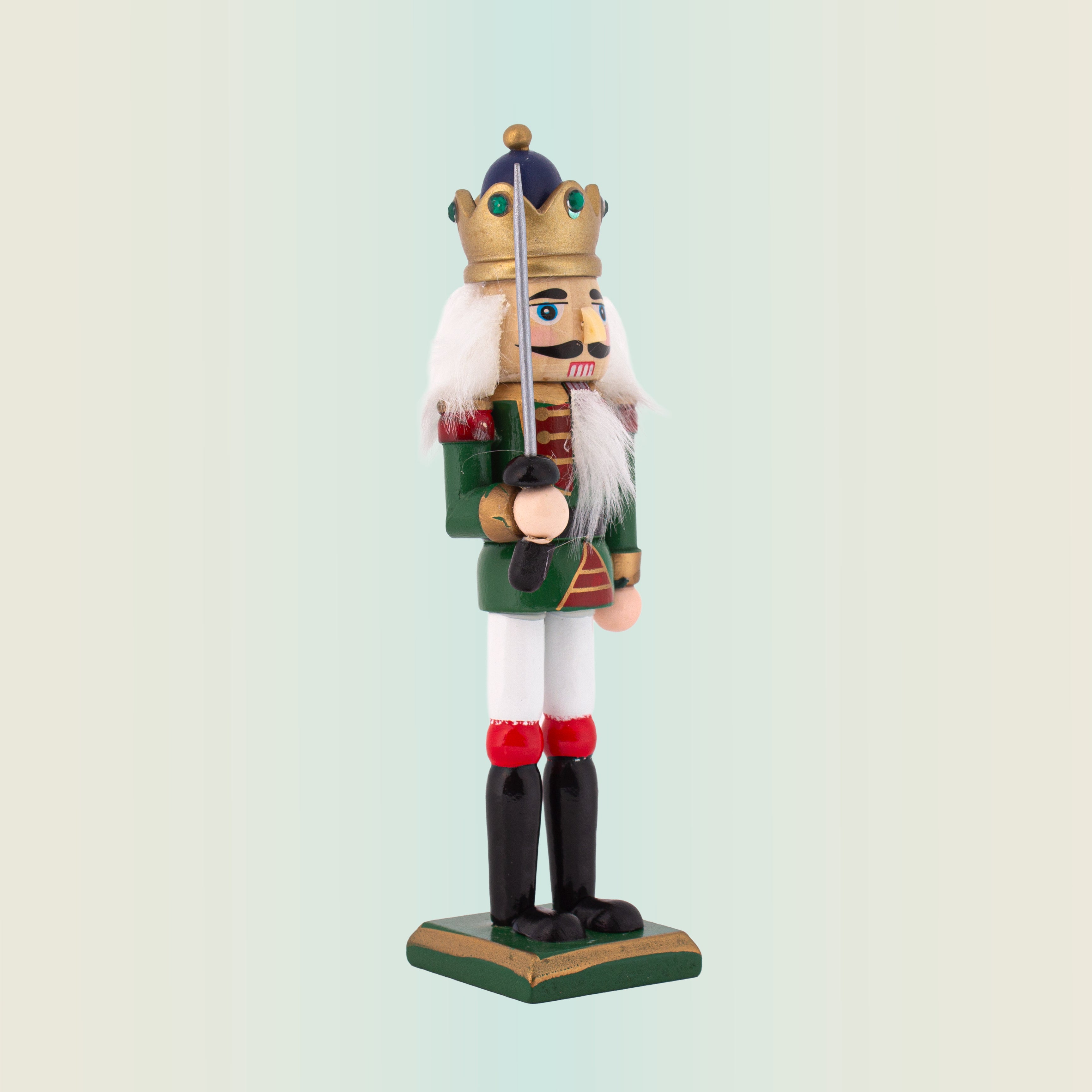 Nutcracker Soldier Ornament Green 7inch X 2inch 1pc Box
