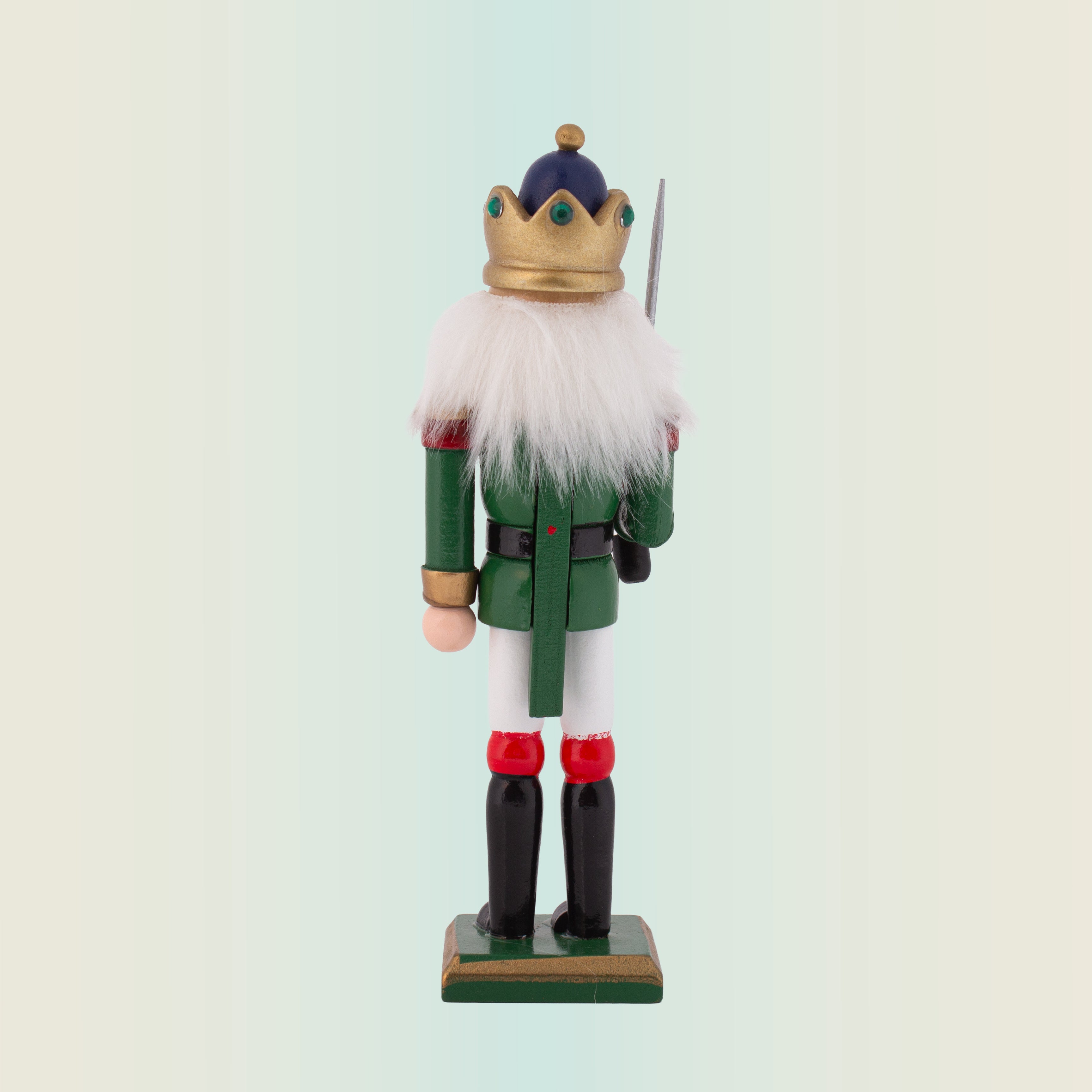 Nutcracker Soldier Ornament Green 7inch X 2inch 1pc Box
