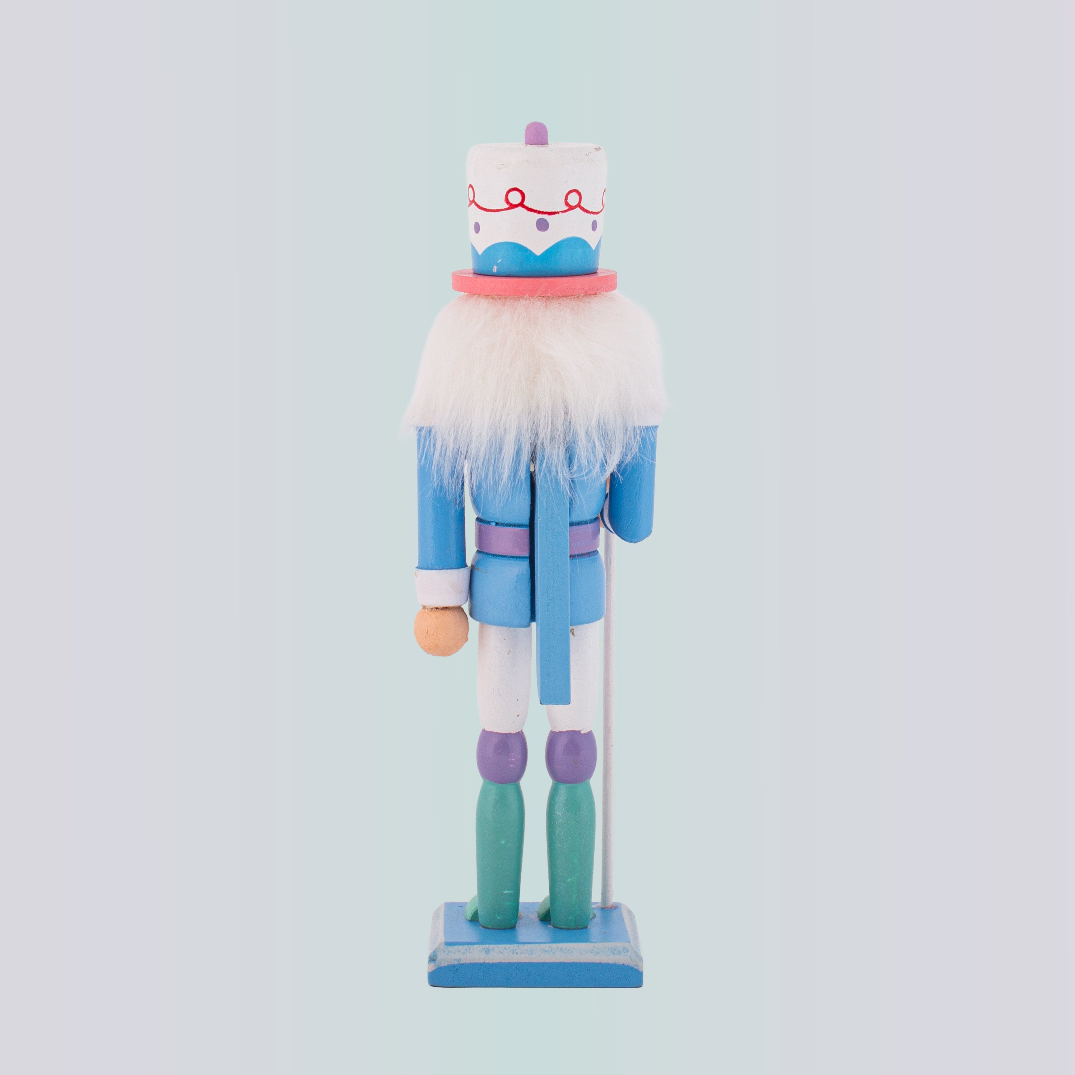 Nutcracker Soldier Ornament Pastel Blue 7inch X 2inch 1pc Box