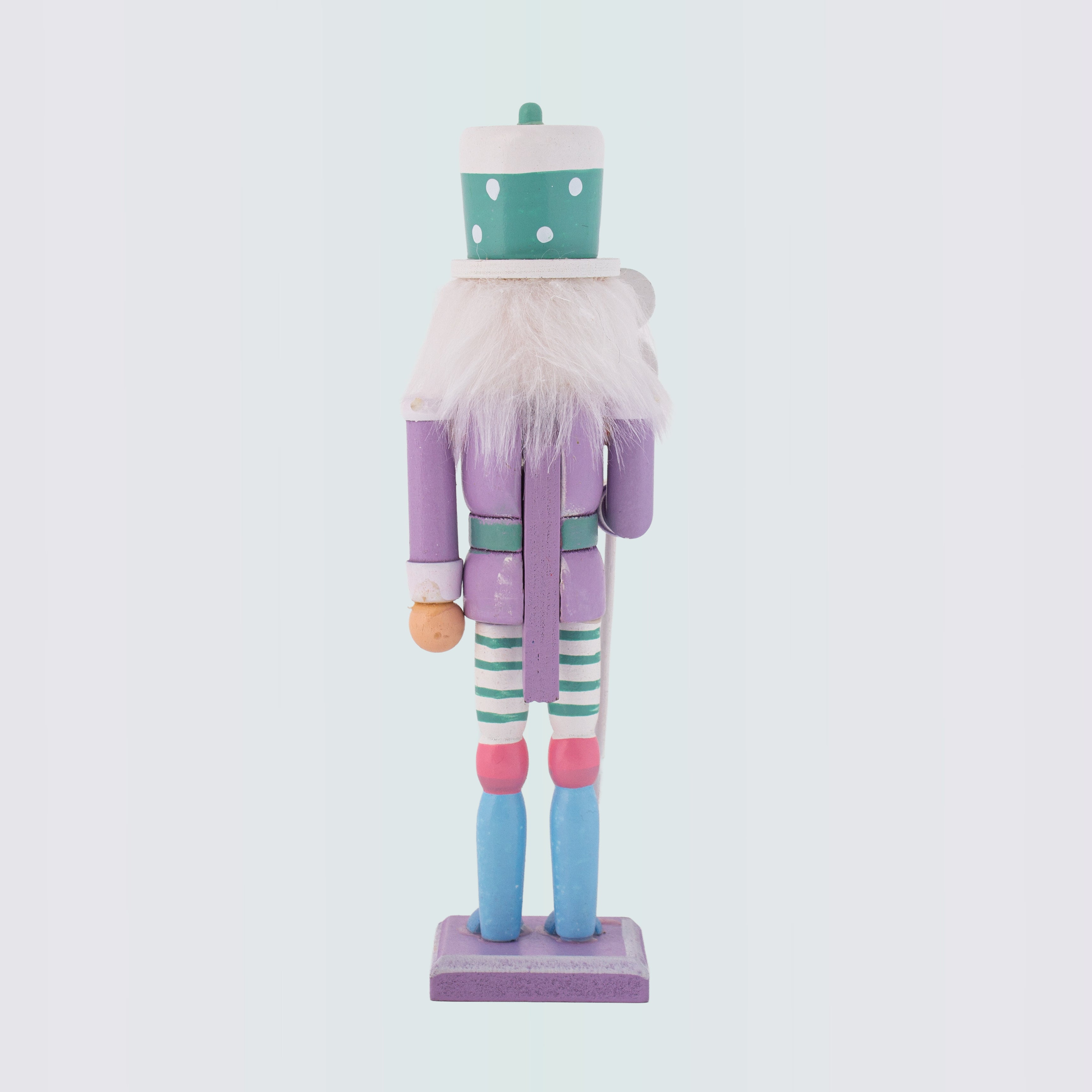 Nutcracker Soldier Ornament Pastel Purple 7inch X 2inch 1pc Box