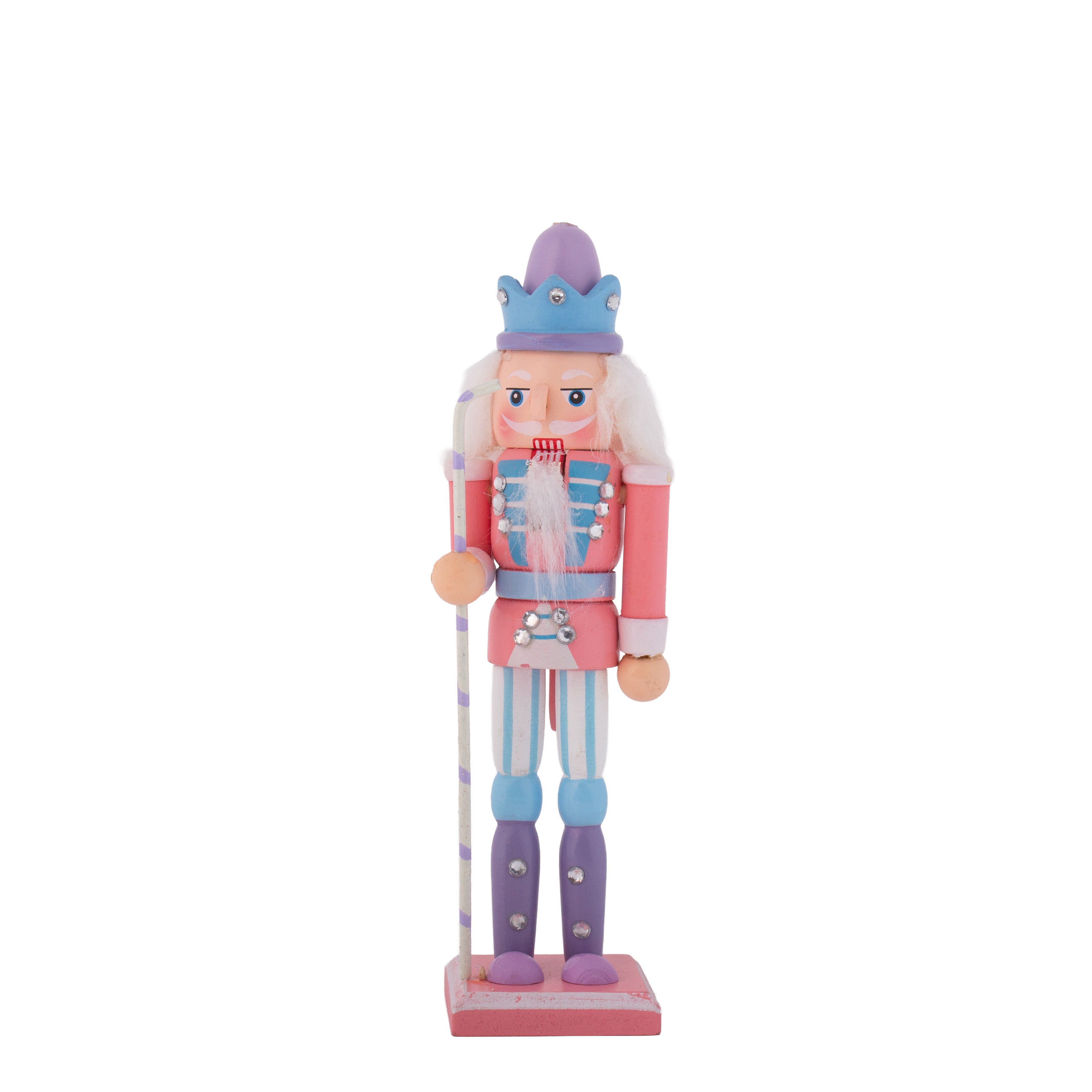 Nutcracker Soldier Ornament Pastel Pink 7inch X 2inch 1pc Box