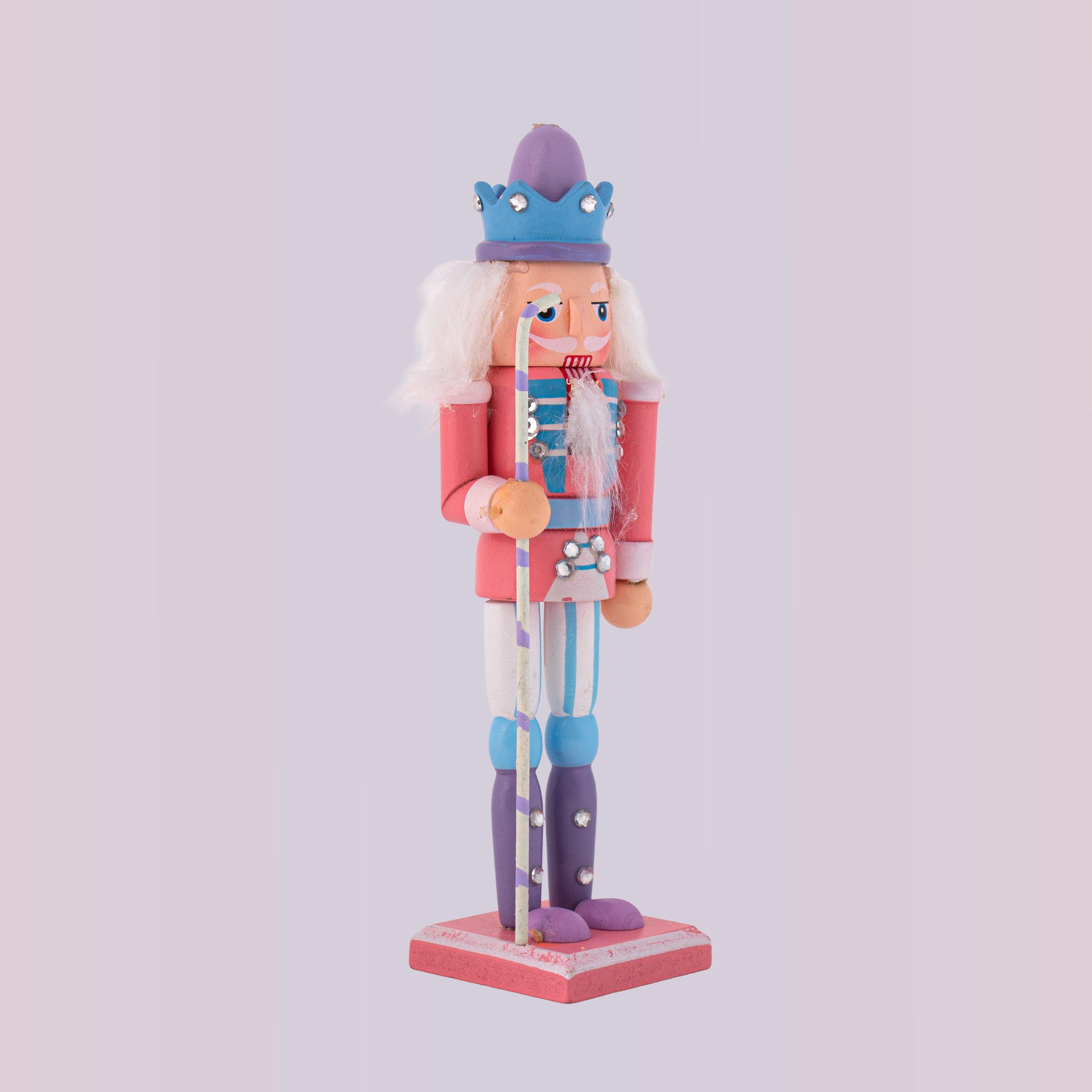 Nutcracker Soldier Ornament Pastel Pink 7inch X 2inch 1pc Box