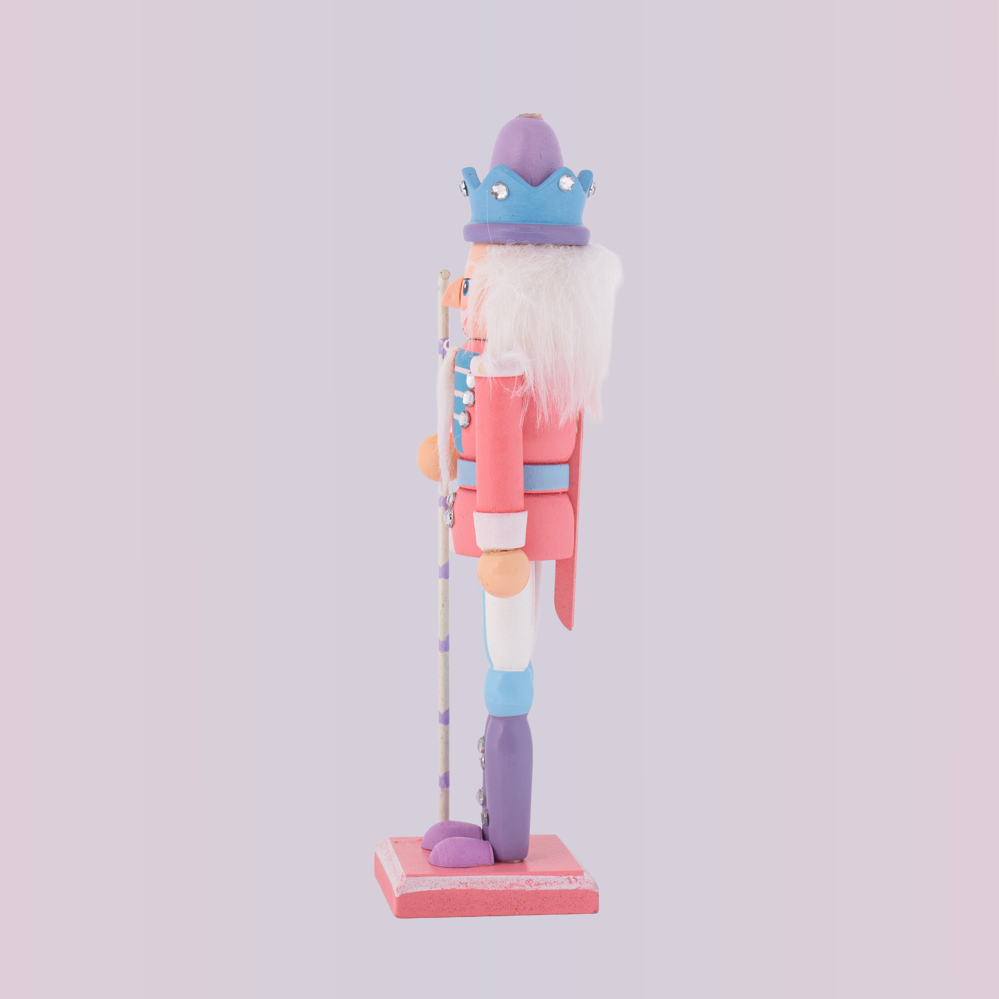 Nutcracker Soldier Ornament Pastel Pink 7inch X 2inch 1pc Box