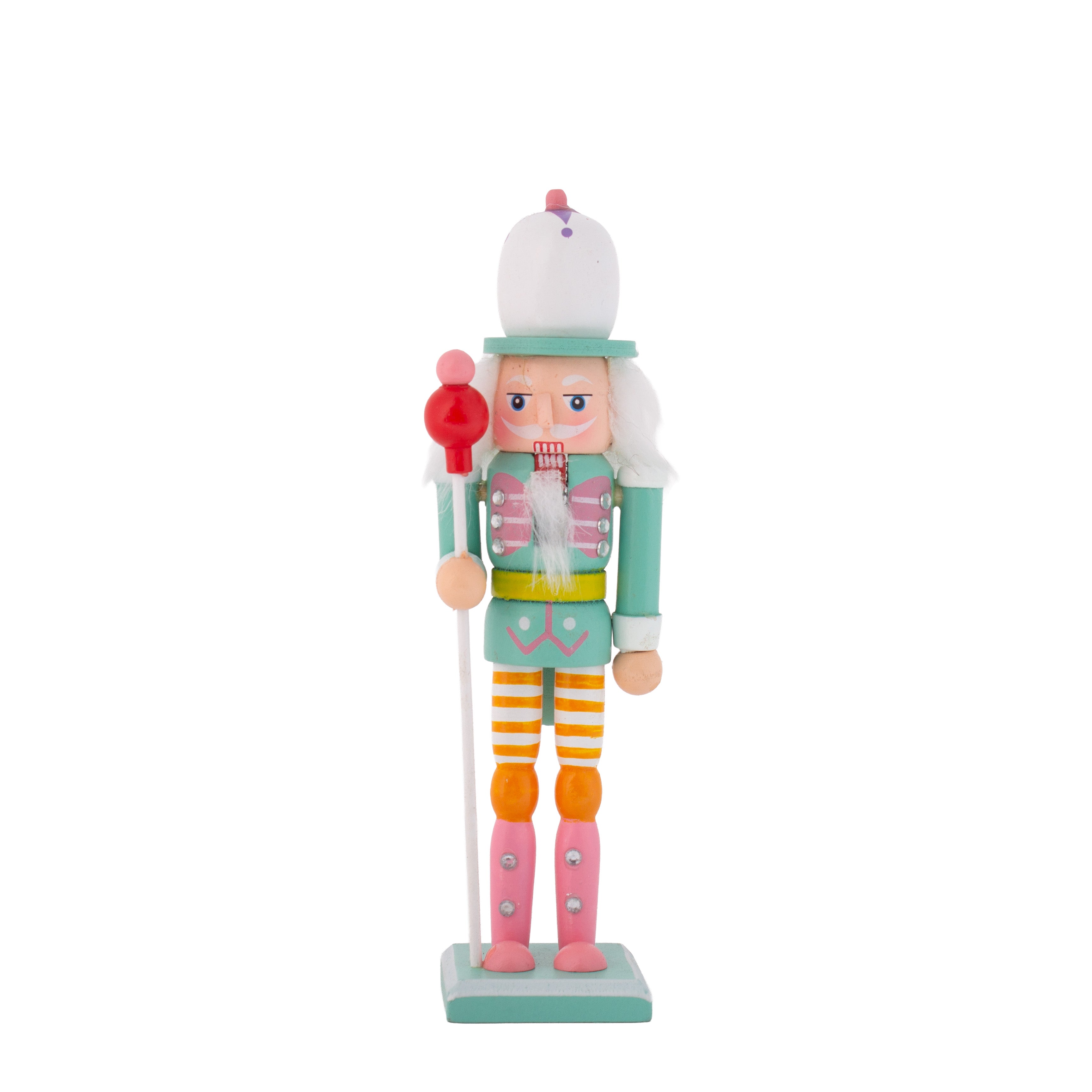 Nutcracker Soldier Ornament Pastel Teal 7inch X 2inch 1pc Box
