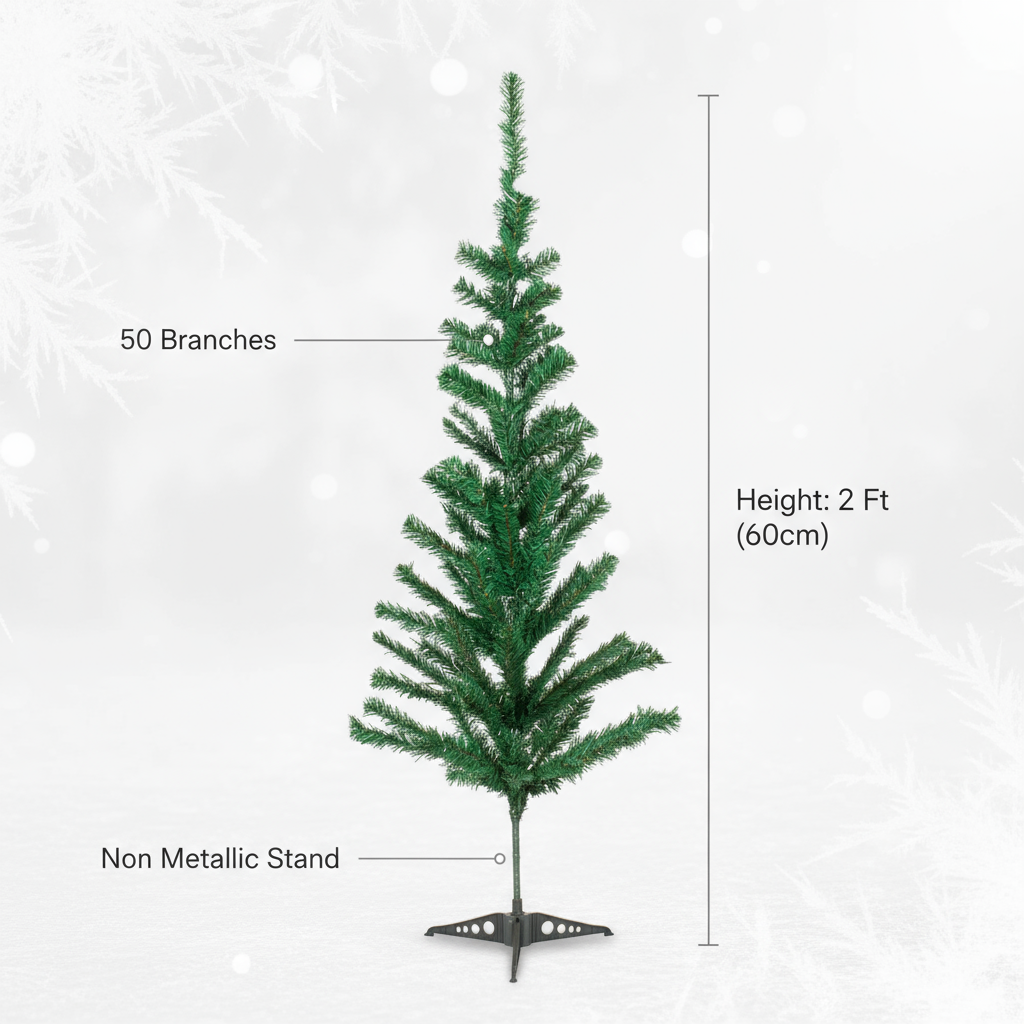 Christmas Festive Tree 50 Branches 2 Ft (60cm) 1pc