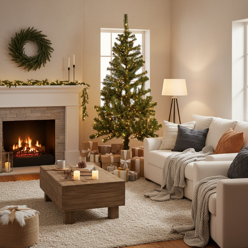 Christmas Festive Tree with Metal Stand 280 Branches 5 Ft (150cm) 1pc