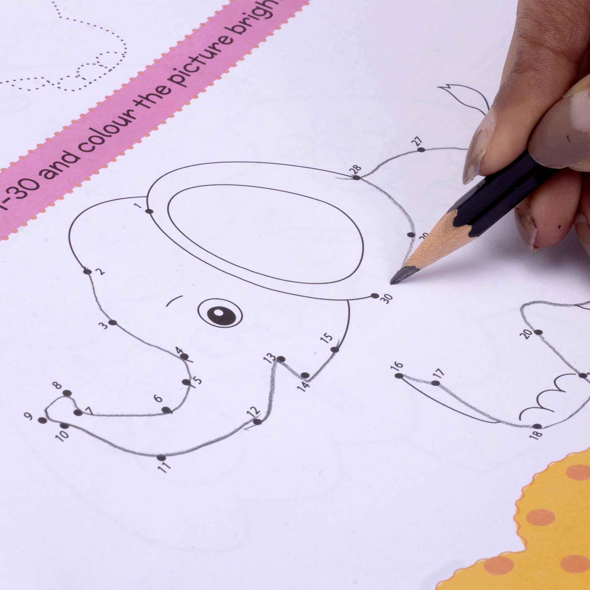 Dot to Dot Activity Book for Kids L21.5 x W28cm 16pages 1Book