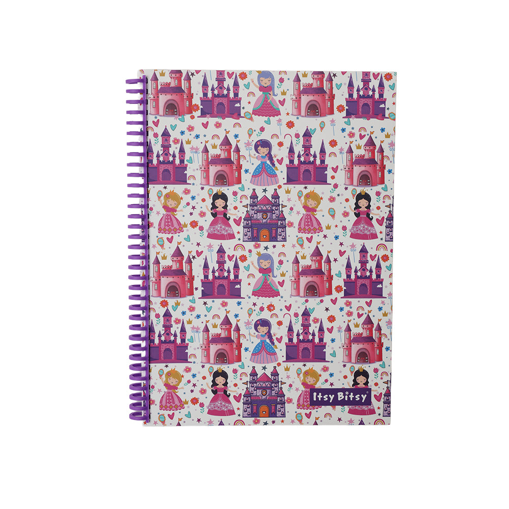 Spiral Candy Note Book Ruled Princess Castle 90gsm 96 Pages A4