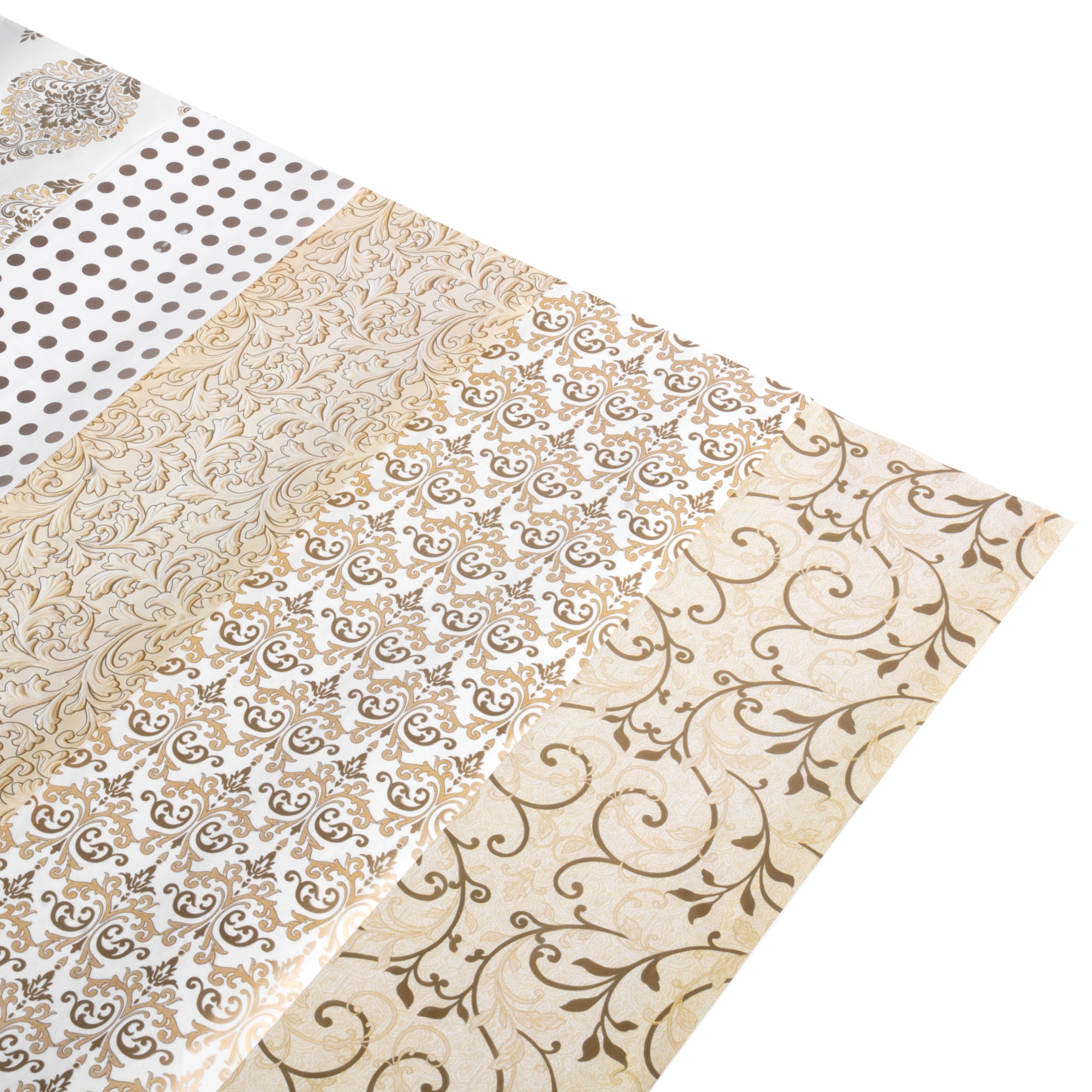 Classic Gold - Gift Wraps - Pack of 10 (Each Design 2 Sheets)