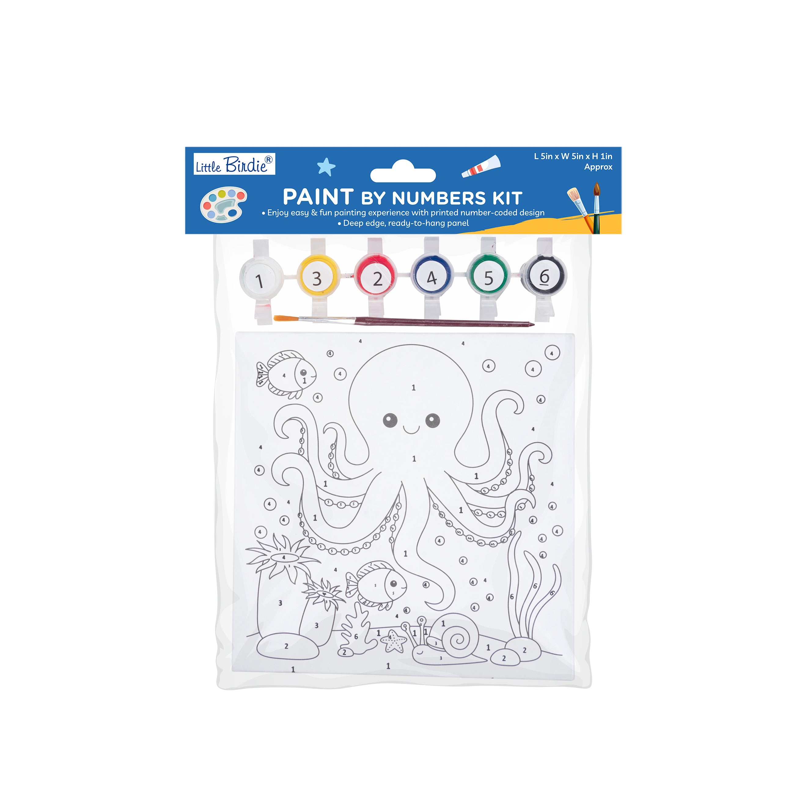 Paint By Numbers Kit Octopus L5 XW5 X H1inch 1pc