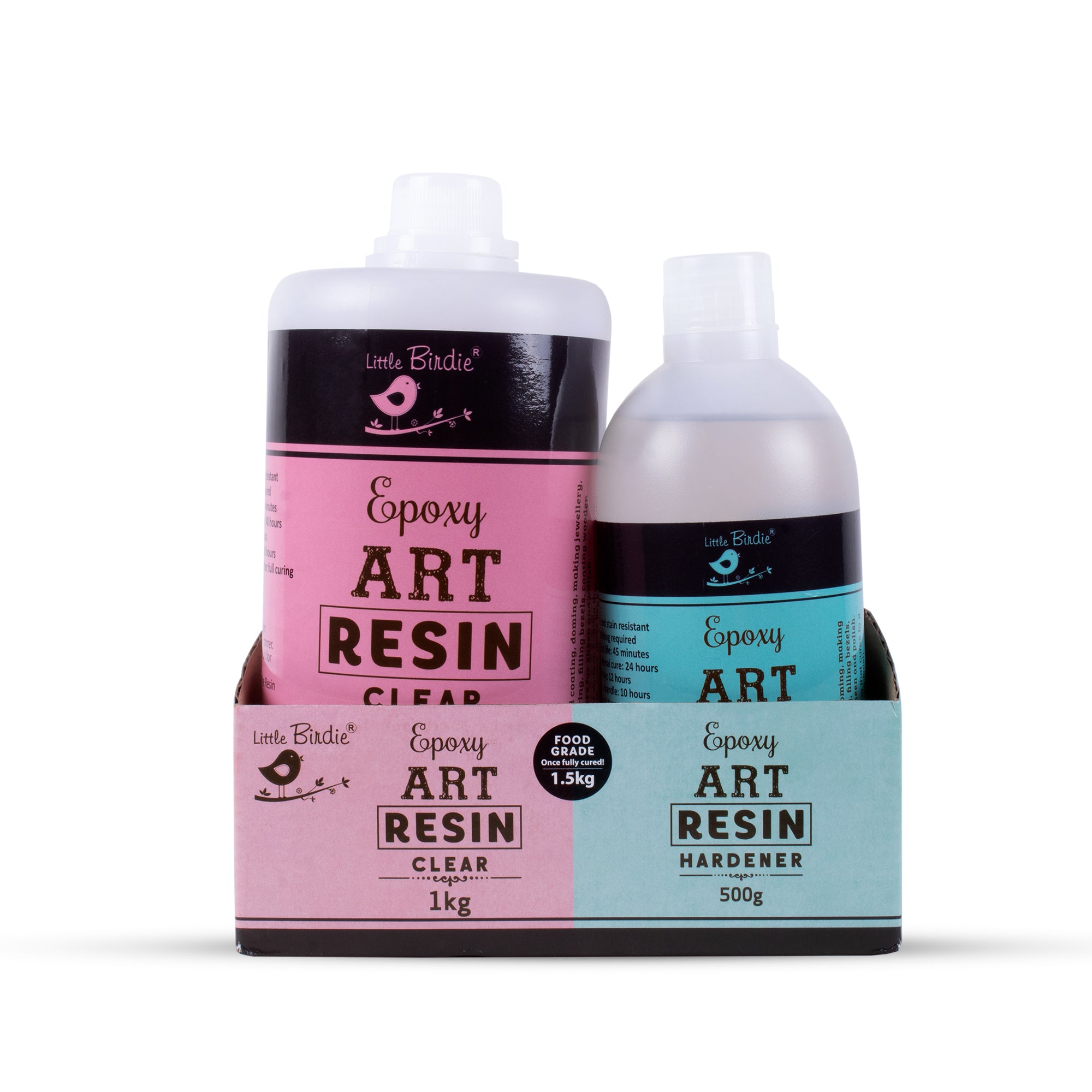 Epoxy Art Resin And Hardener Transparent 1.5Kg Bottle LB