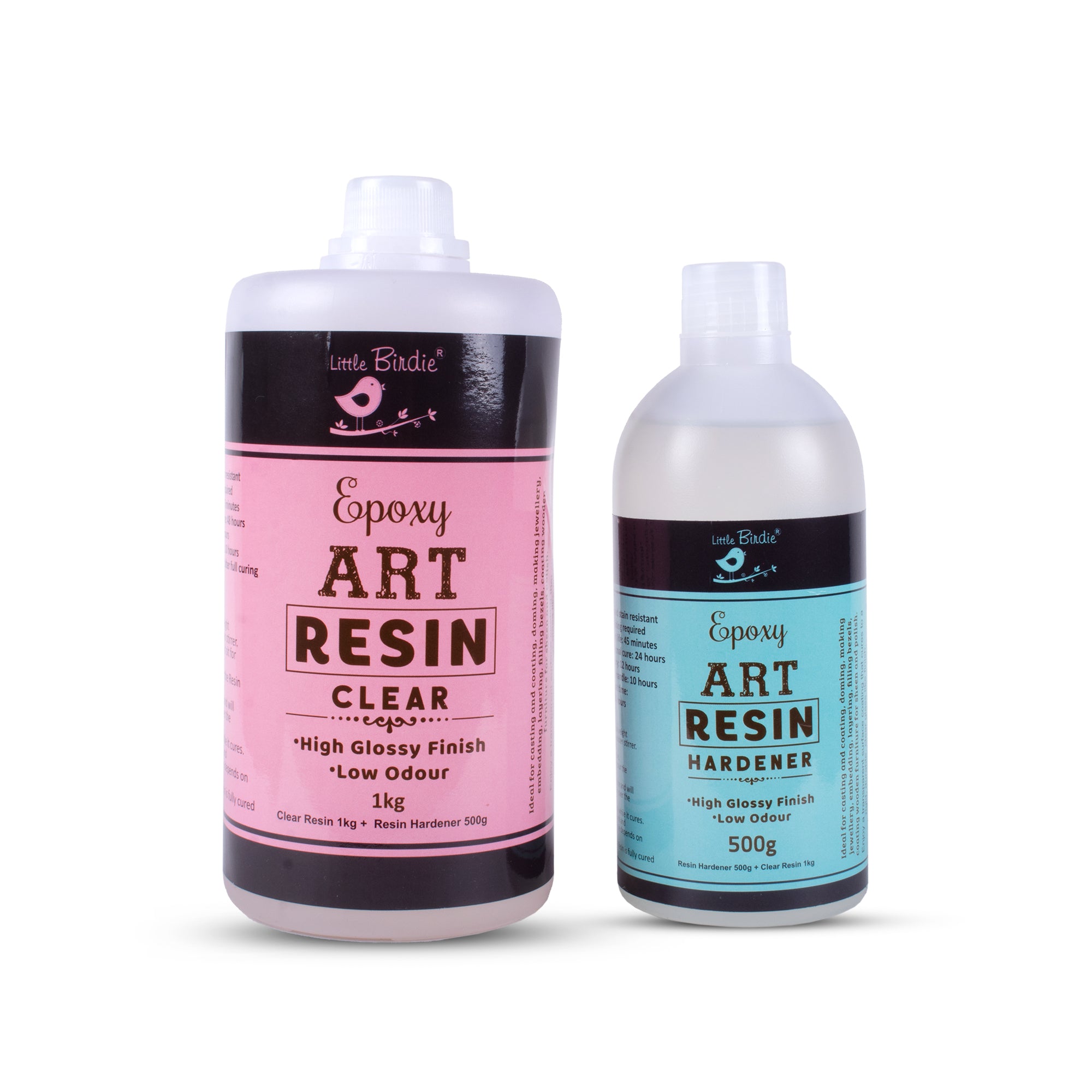 Epoxy Art Resin And Hardener Transparent 1.5Kg Bottle LB