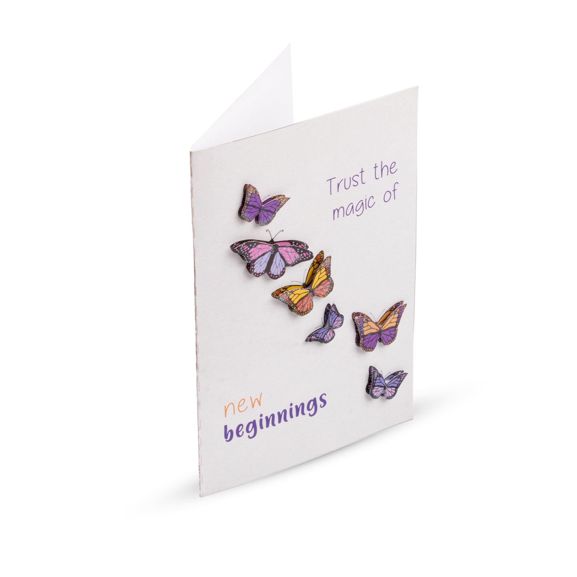 Greeting Card & Envelope Trust The Magic Of New Beginings 4 X 6Inch
