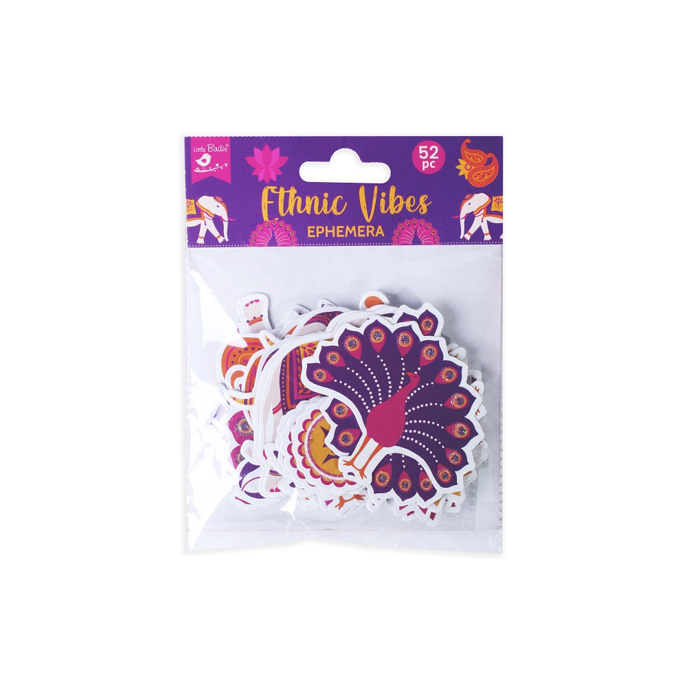 Ephemera Stickers Ethnic Vibes 52pc