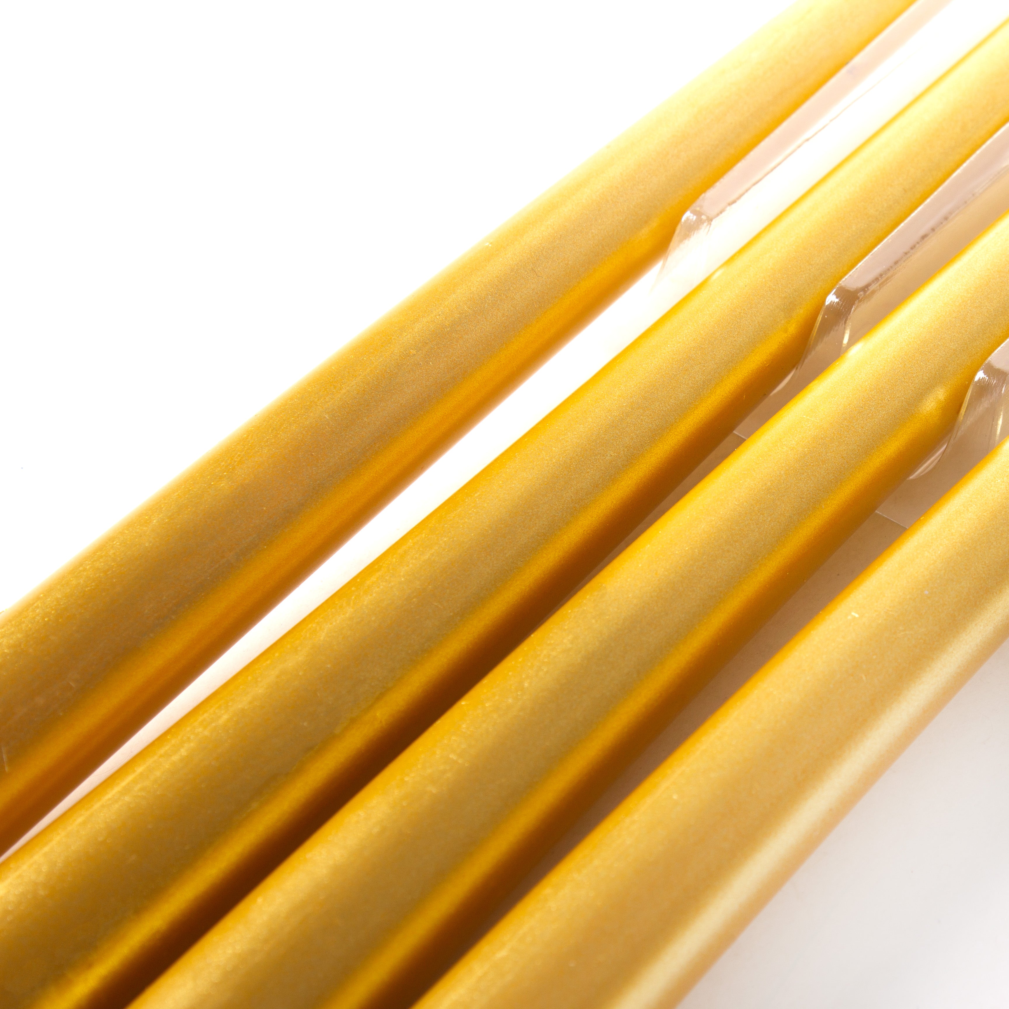Metallic Round Candle Gold 10inch 4pcs Box