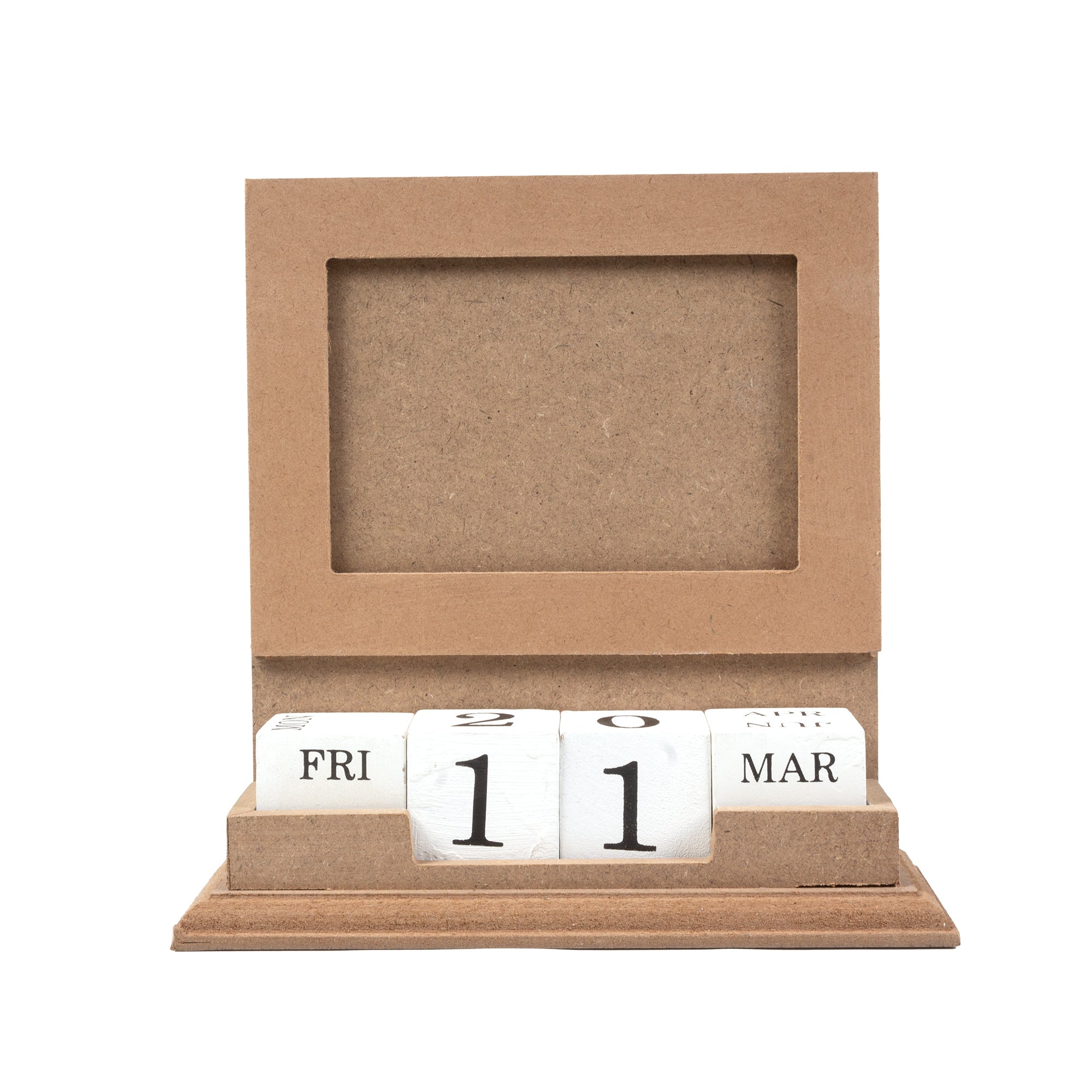 MDF Table Photo Frame With Calendar L7 2 X W7 2inch 1pc Itsy Bitsy mdf-table-photo-frame-with-calendar-l7-2-x-w7-2inch-1pc-itsy-bitsy