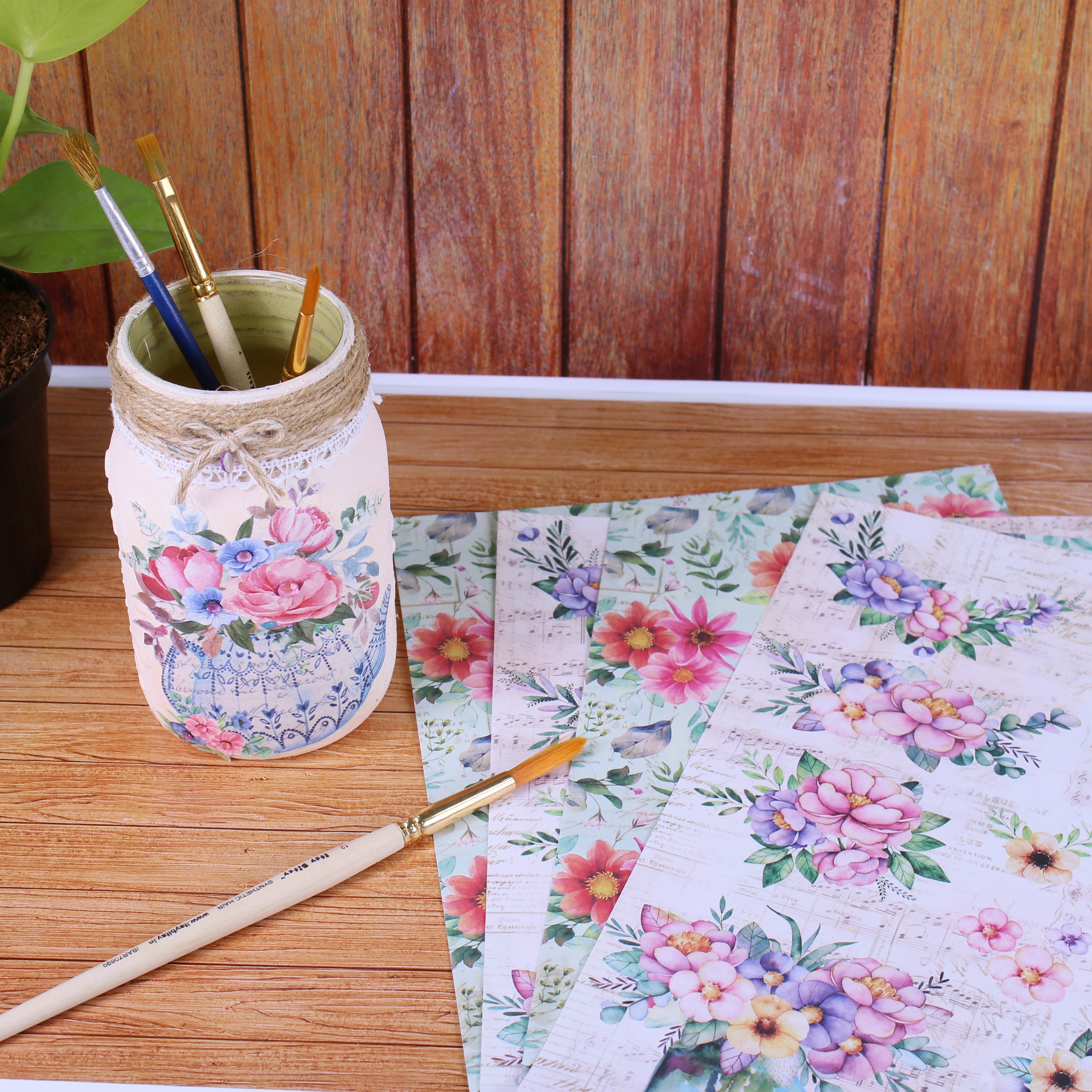 Decoupage Paper Blossom Melody 2Designs 70GSM A4 4Sheets