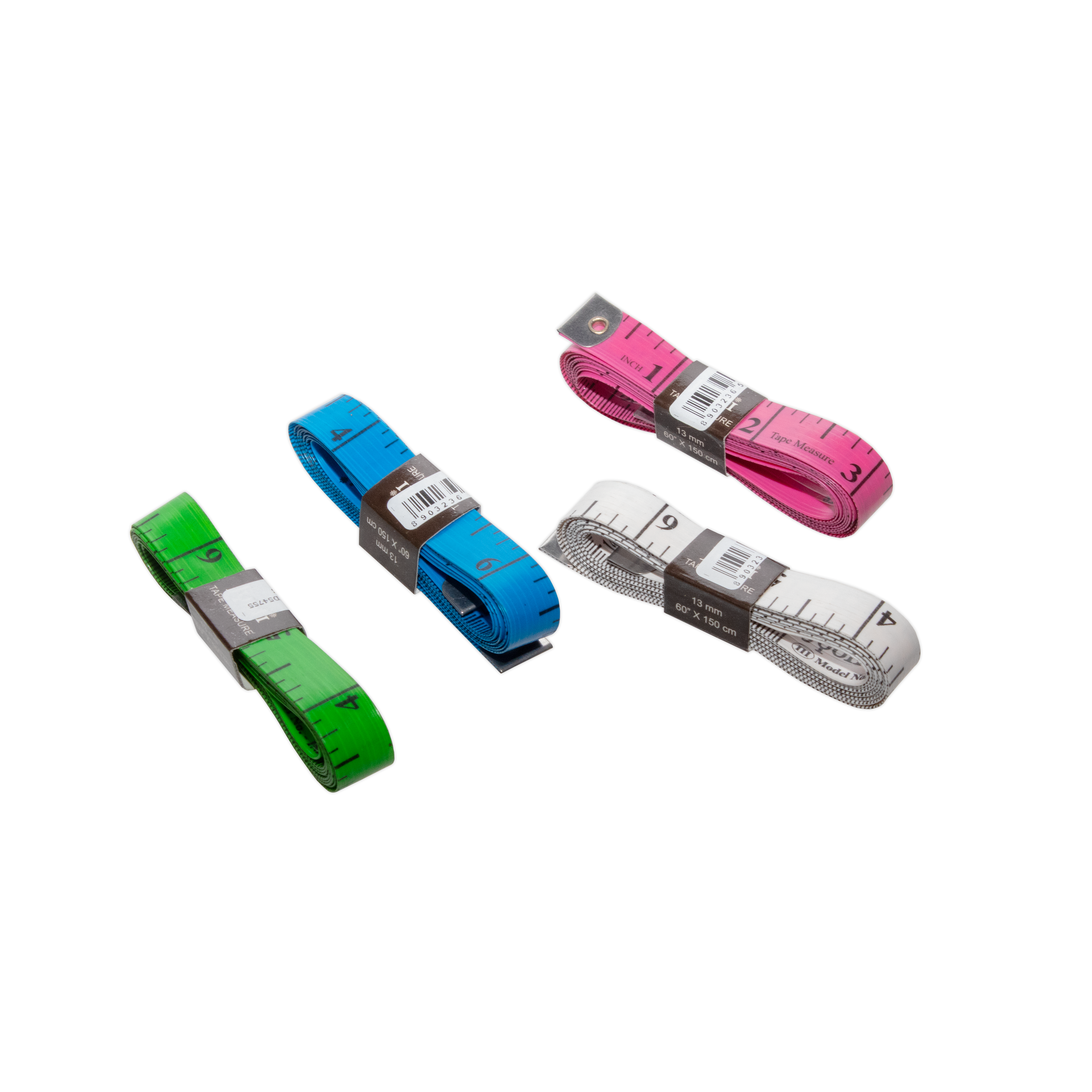 Tape Measure Fluro Assorted Colours 13mm X 1mtr 1pc