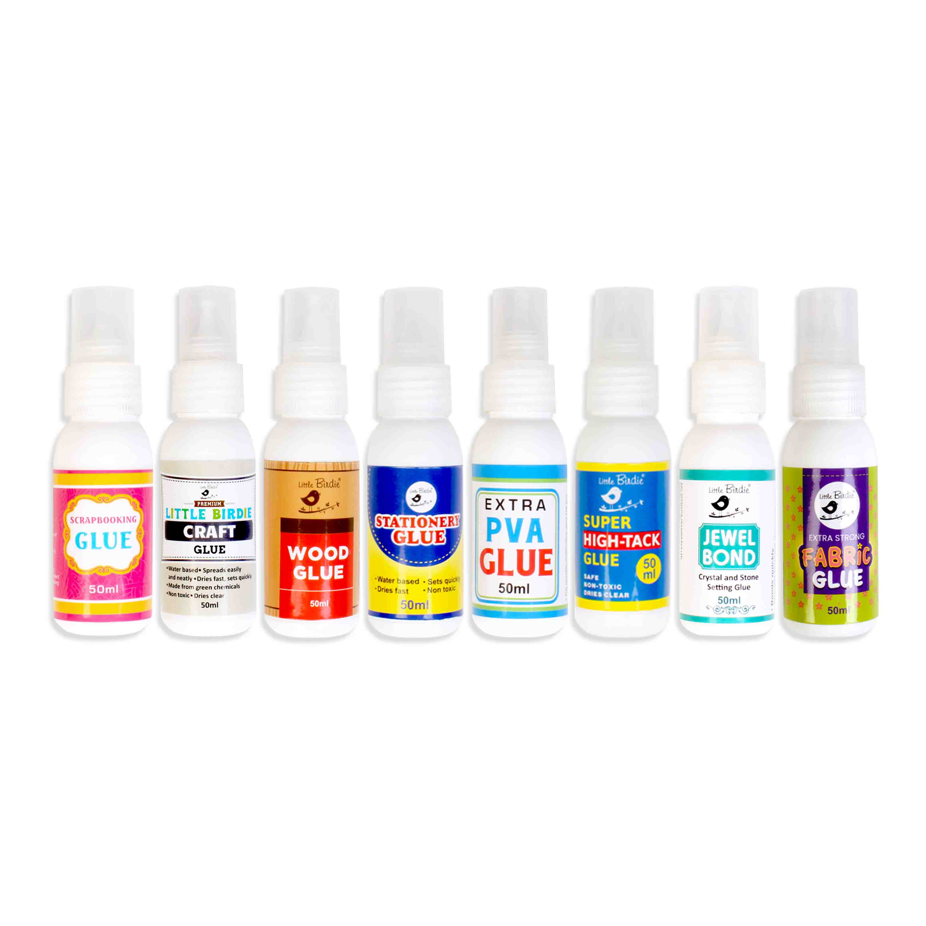 Essential Adhesive Set 50ml X 8 Bottles