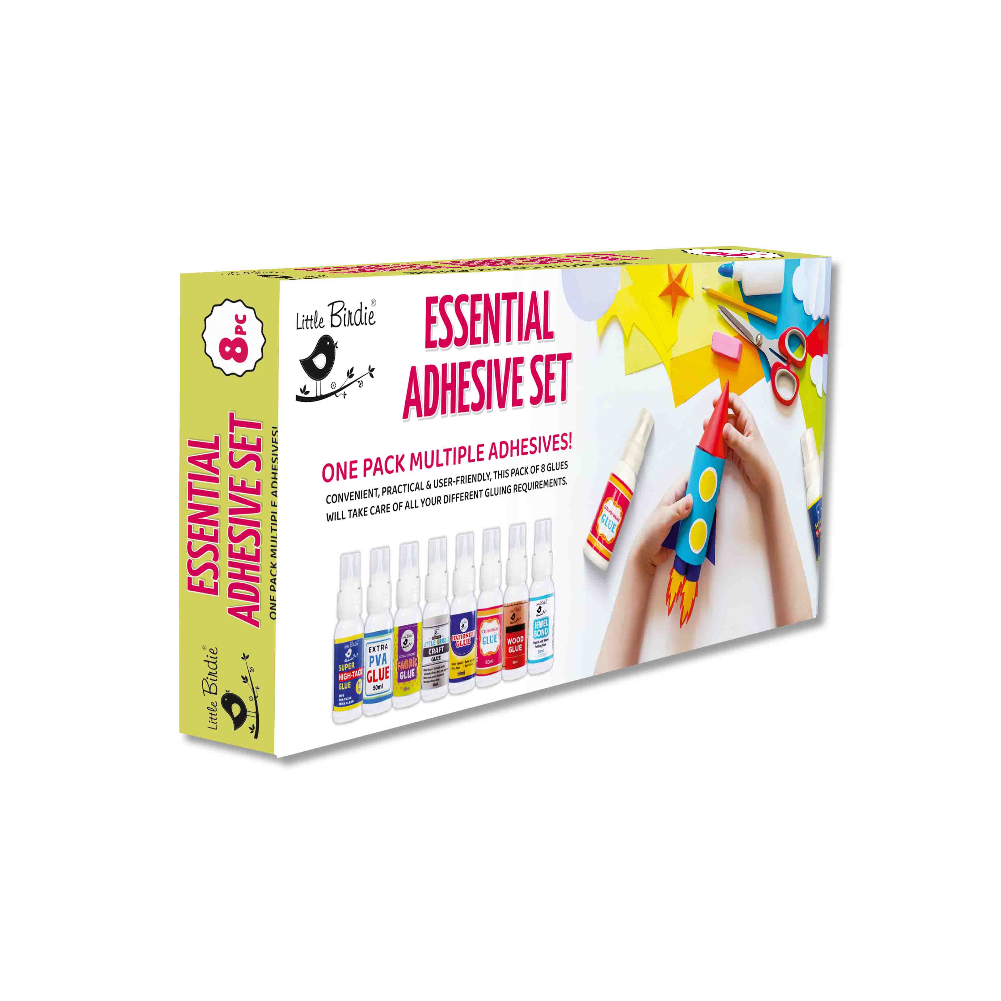 Essential Adhesive Set 50ml X 8 Bottles