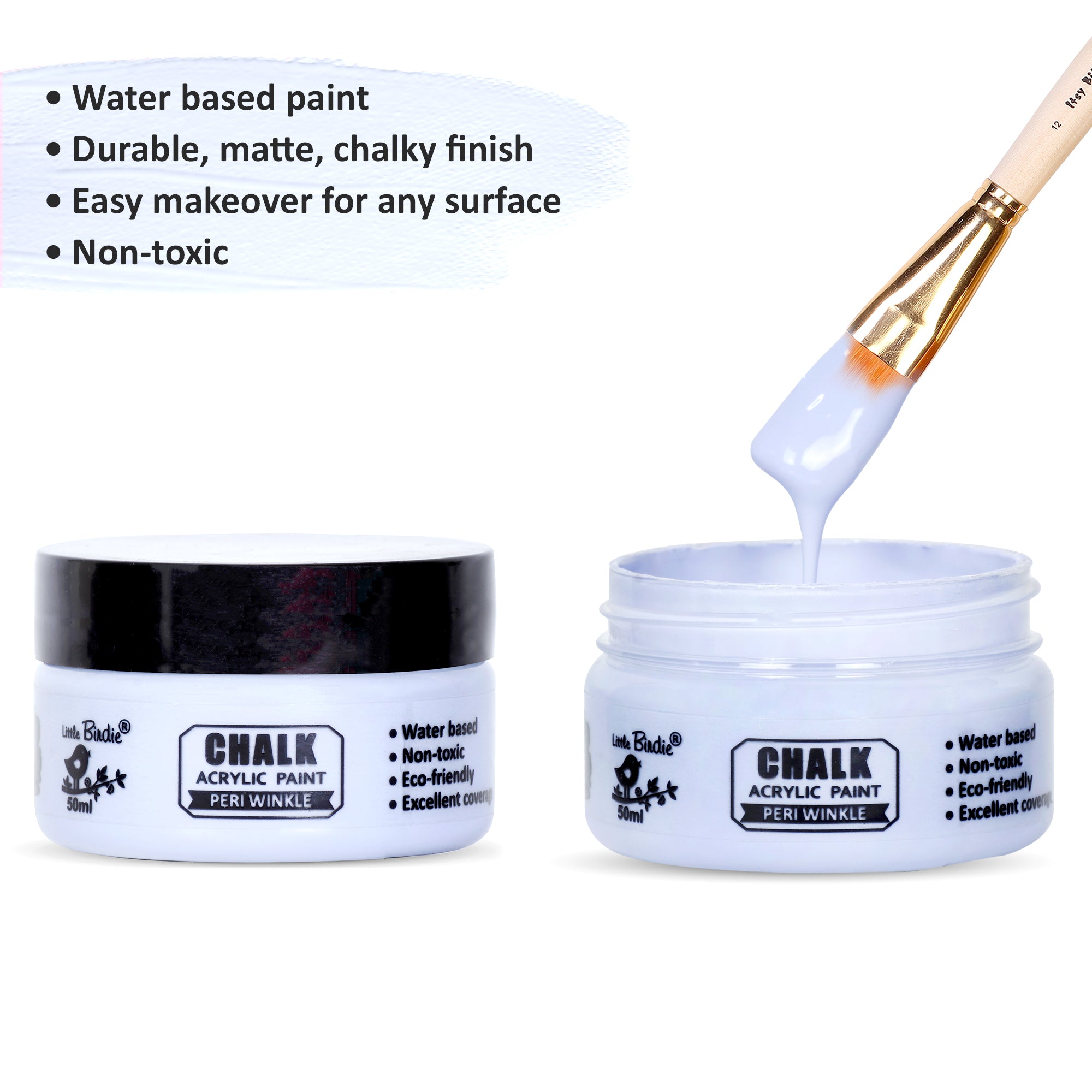Home Decor Chalk Paint Peri Winkle 50ml Bottle
