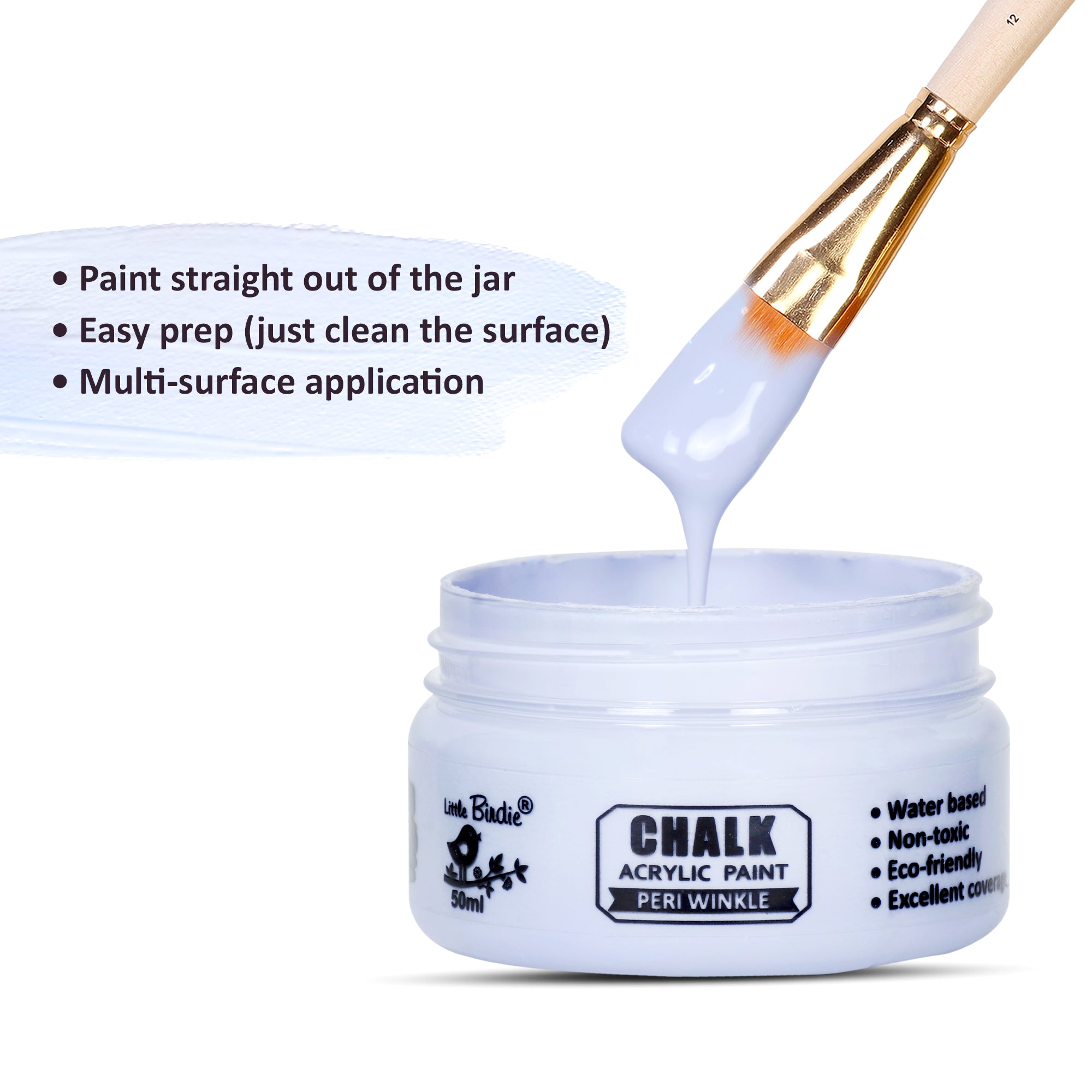 Home Decor Chalk Paint Peri Winkle 50ml Bottle